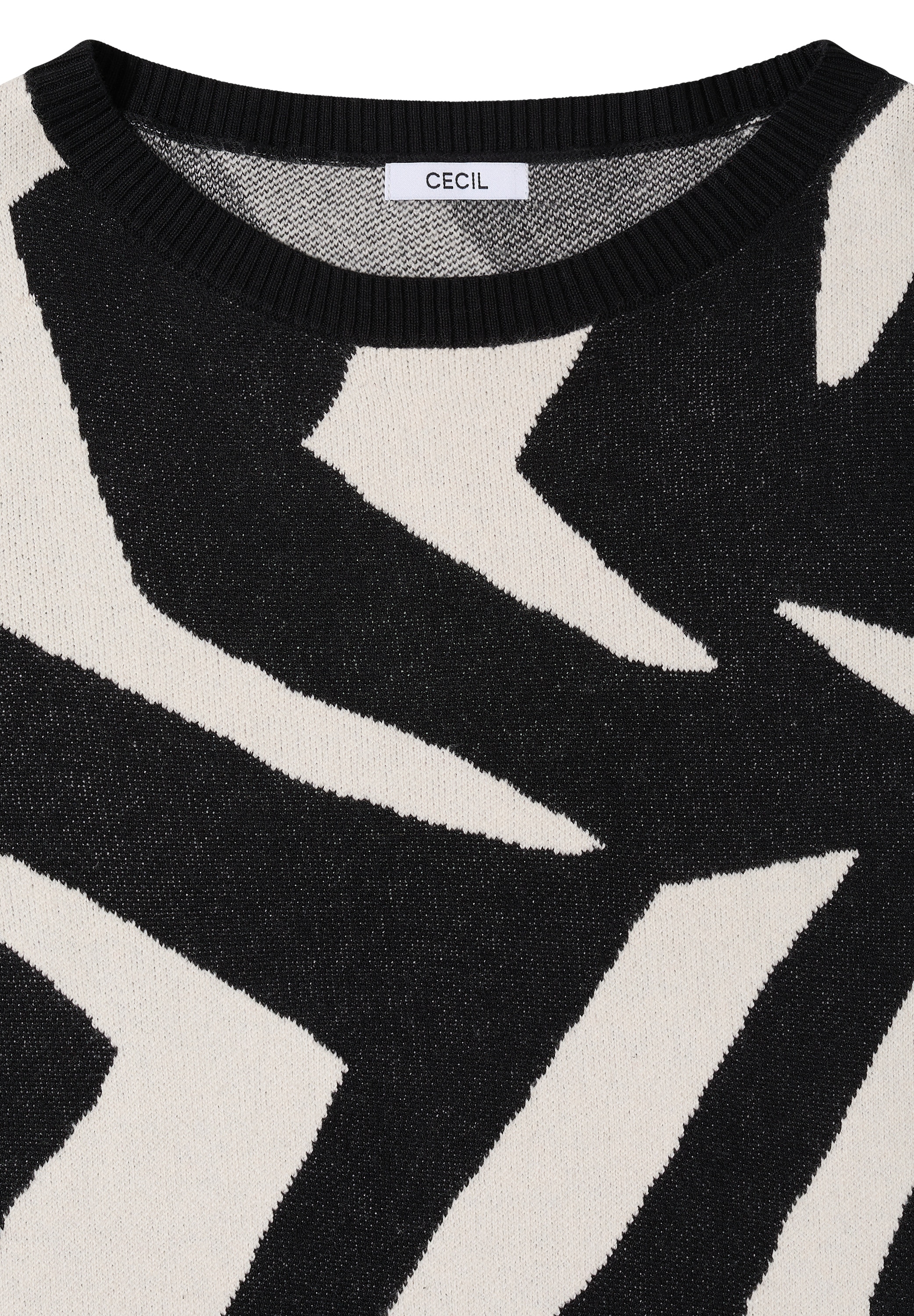 Cecil Strickpullover mit grafischem Muster