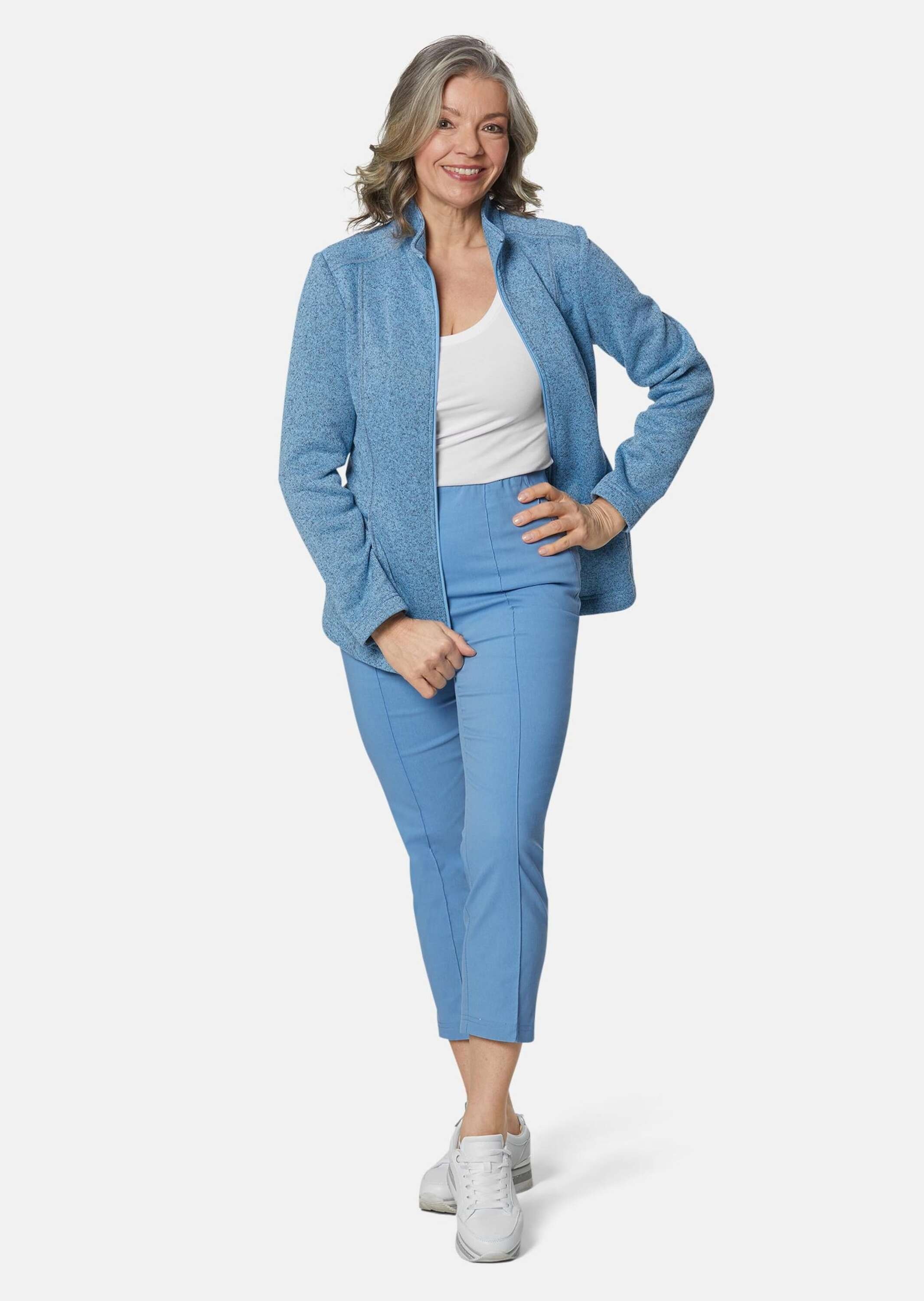 GOLDNER Fleecejacke "Kuschelweiche Strickfleece-Jacke" Kuschelweiche Innens günstig online kaufen