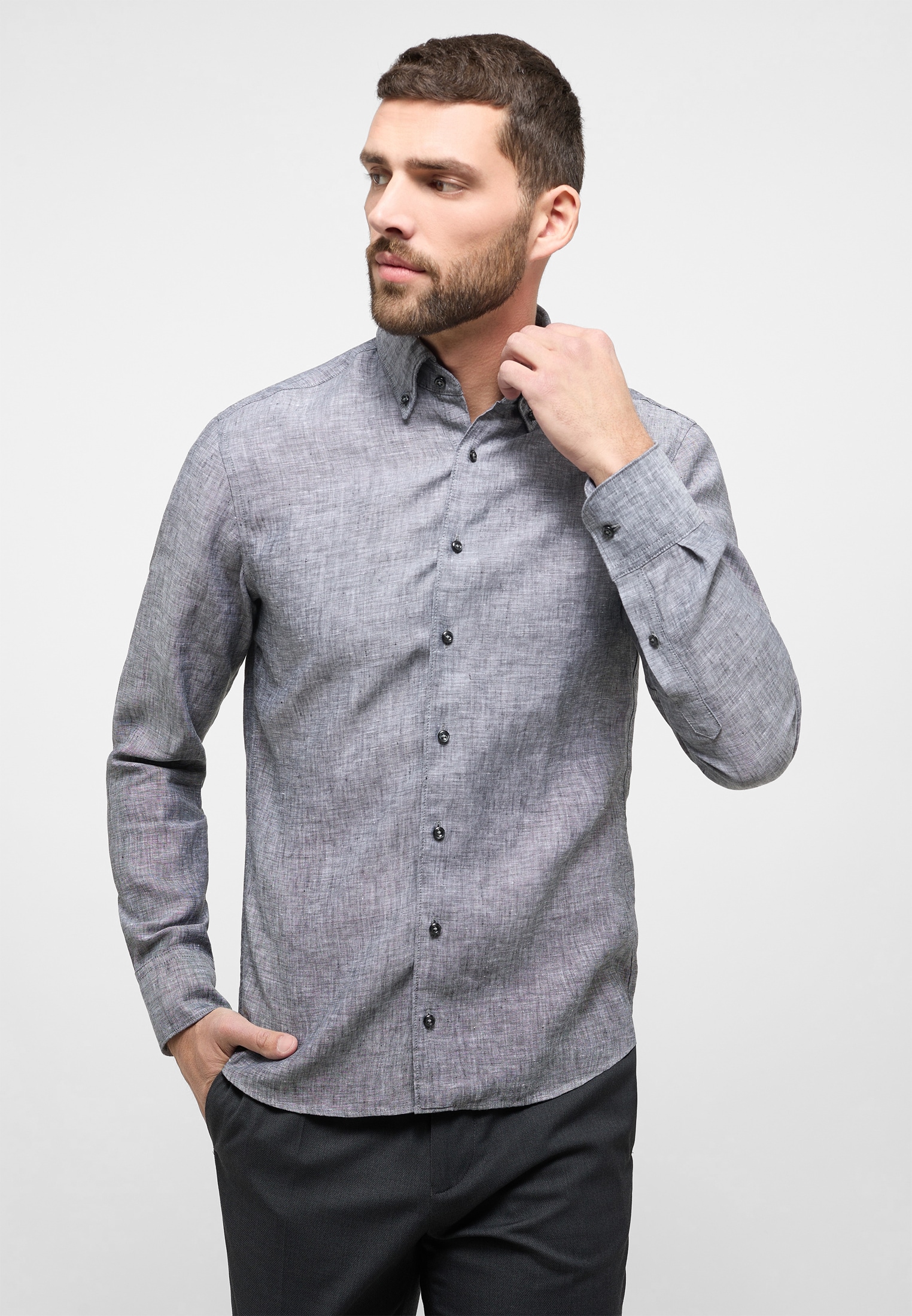 Eterna Langarmhemd "SLIM FIT", EASY IRON (bügelleicht) günstig online kaufen