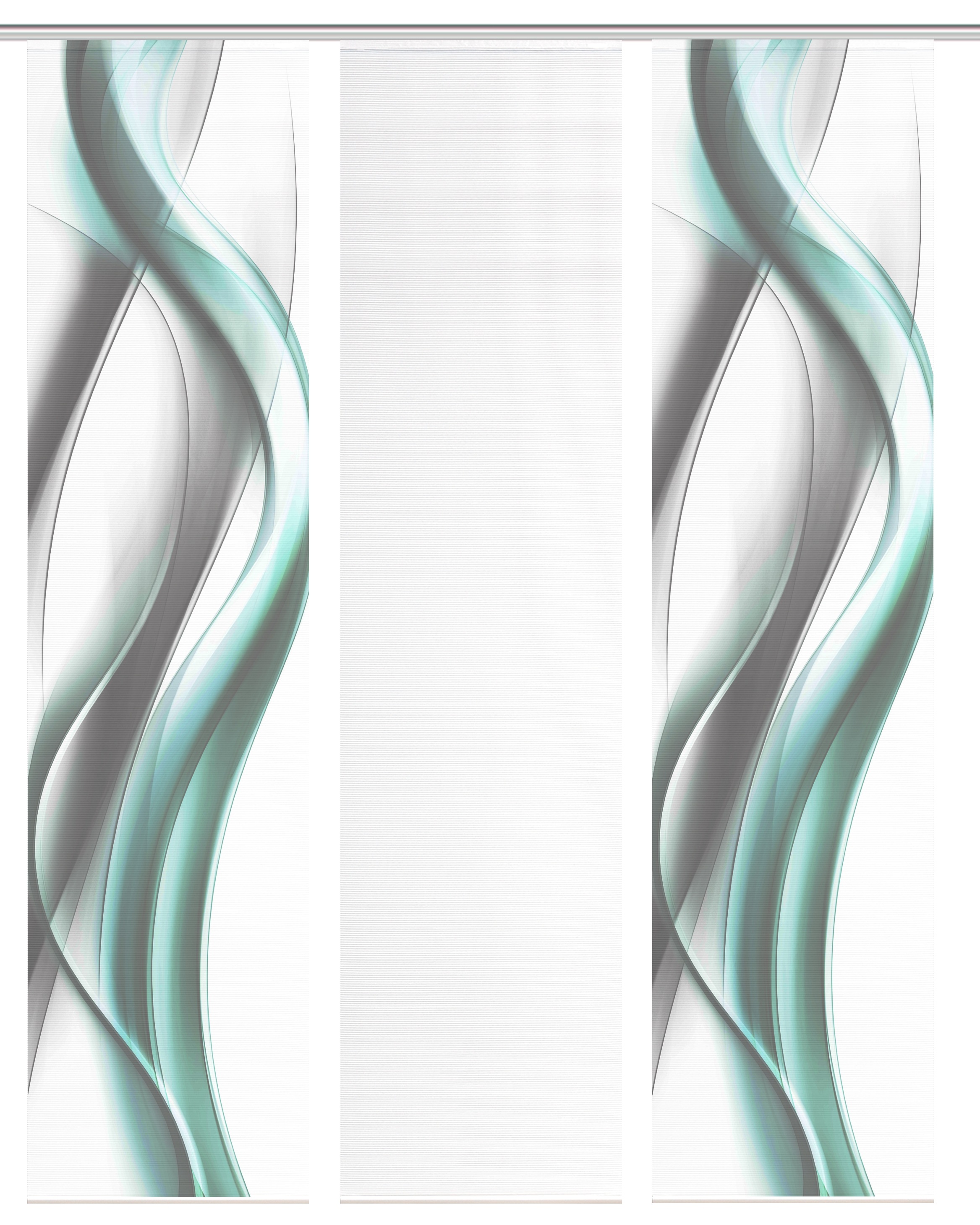 Vision S Schiebegardine »CARA« Paneelwagen 3 Stk. tlg. Schiebevorhang,Bambusoptik,Digitaldruck,SET