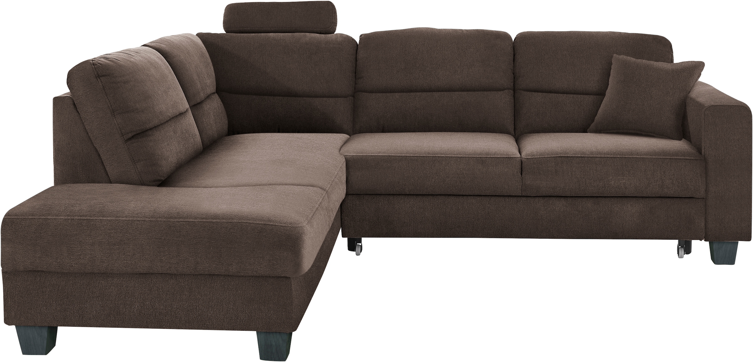 TRENDMANUFAKTUR Ecksofa »Chamber, zeitlos und modern, hoher Sitzkomfort, L-Form«, wahlweise mit Schlaffunktion