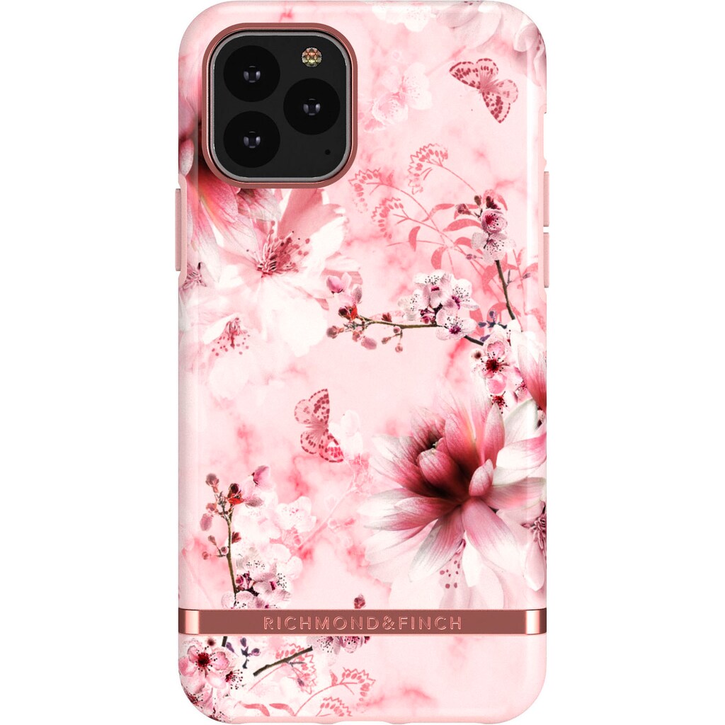 richmond & finch Smartphone-Hülle »PINK MARBLE FLORAL«, iPhone 11 Pro, 14,73 cm (5,8 Zoll)