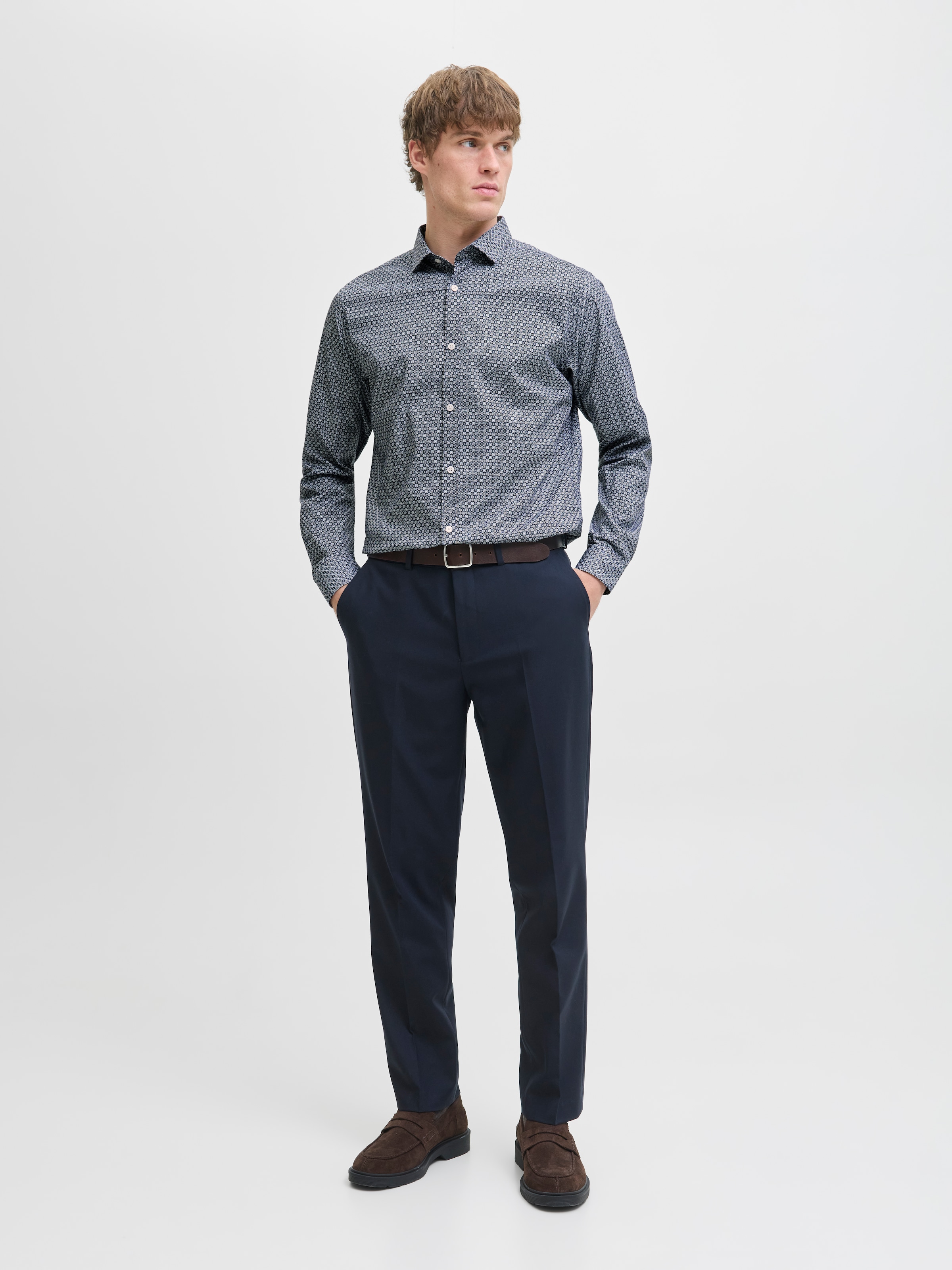 Jack & Jones Langarmhemd »JPRBLABLACKPOOL STRETCH AOP LS SHIRT SN«