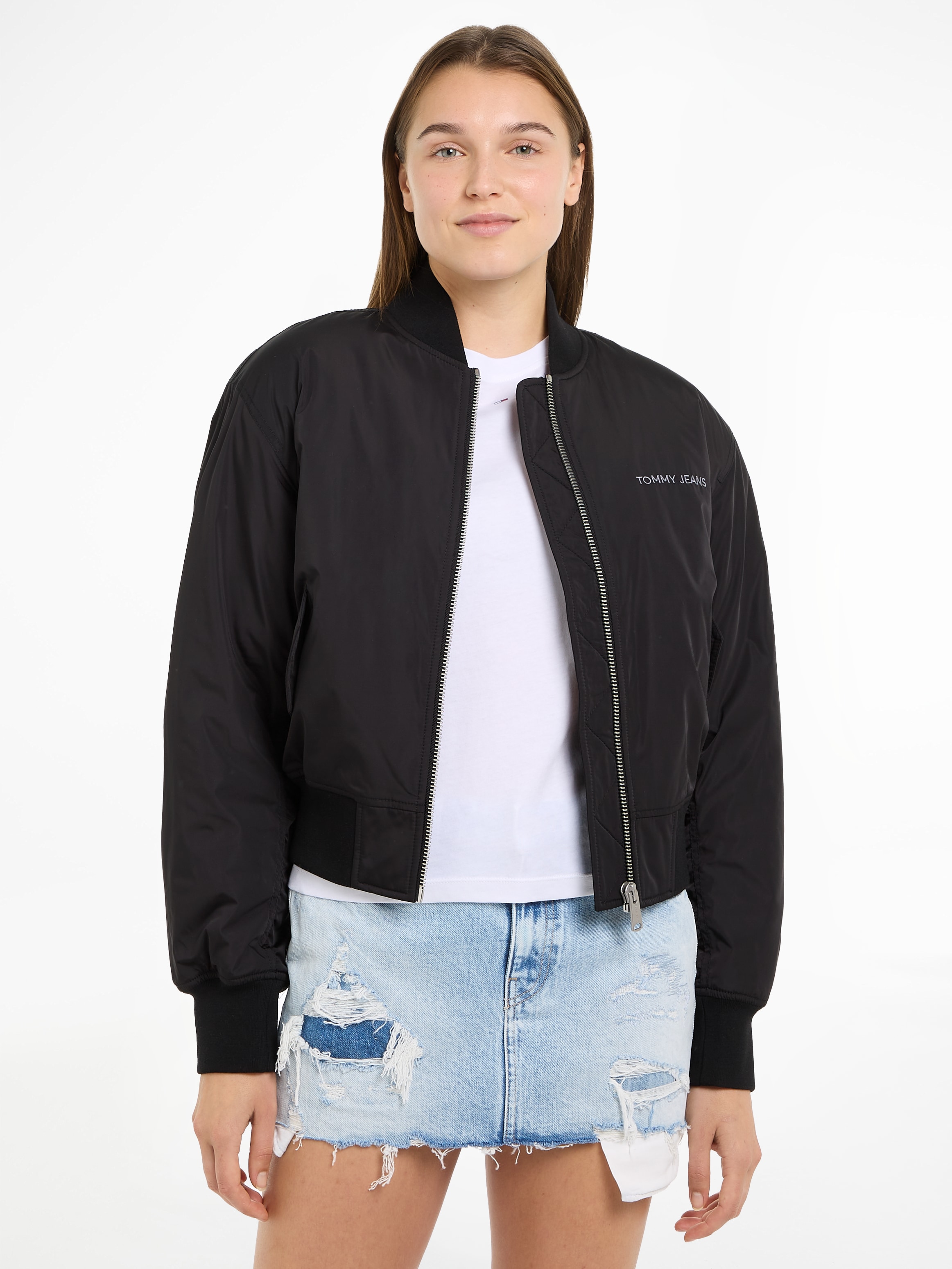 Tommy Jeans Bomberjacke »TJW ESSENTIALS BOMBER JACKET EXT«, mit Tommy Jeans Markenlabel