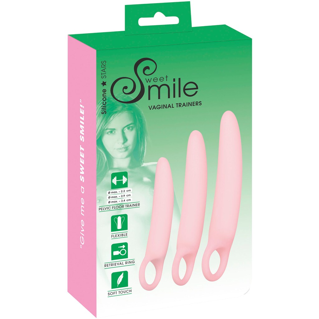 Smile Dildo, (Set, 3 tlg.)