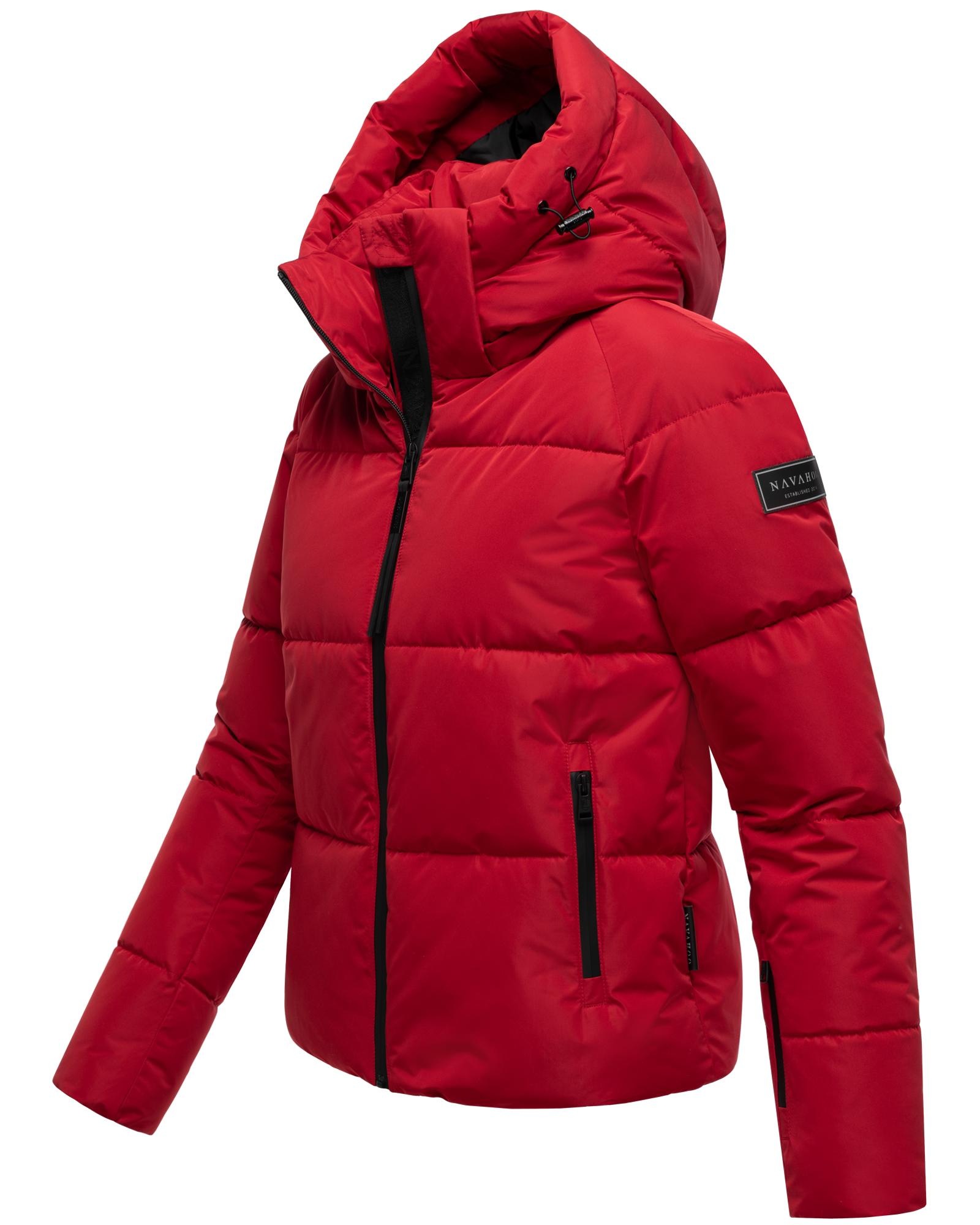 Navahoo Steppjacke »Frostherz XIV«, mit Kapuze, Kurze gesteppte Damen Winterjacke mit abnehmbarer Kapuze