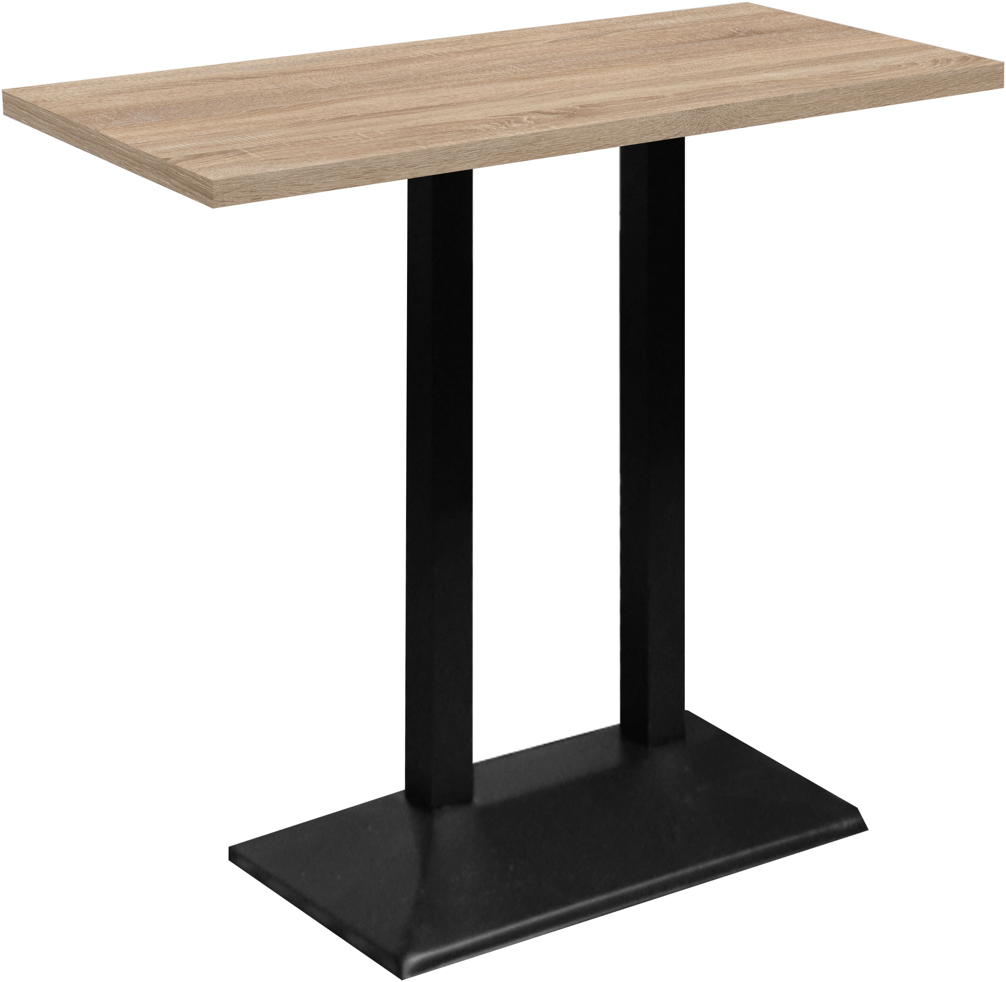 Mäusbacher Bistrotisch "Big Bistro Metall" Doppelsäulengestell, eckige Platte BHT 120x105x70 cm