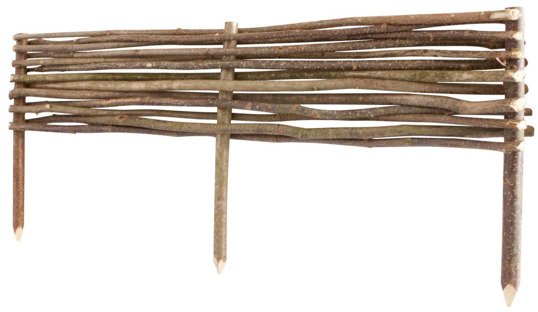 Windhager Beetumrandung "aus Haselnussholz für Blumen- und Gemüsebeete" einsatzbar als Beeteinfassung und Beetabgrenzung, 100 x 35 cm