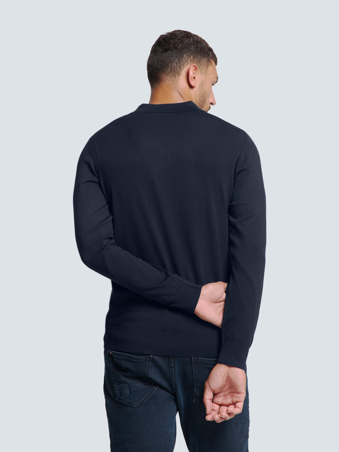 NO EXCESS Rundhalspullover »No Excess Polokragen-Pullover«