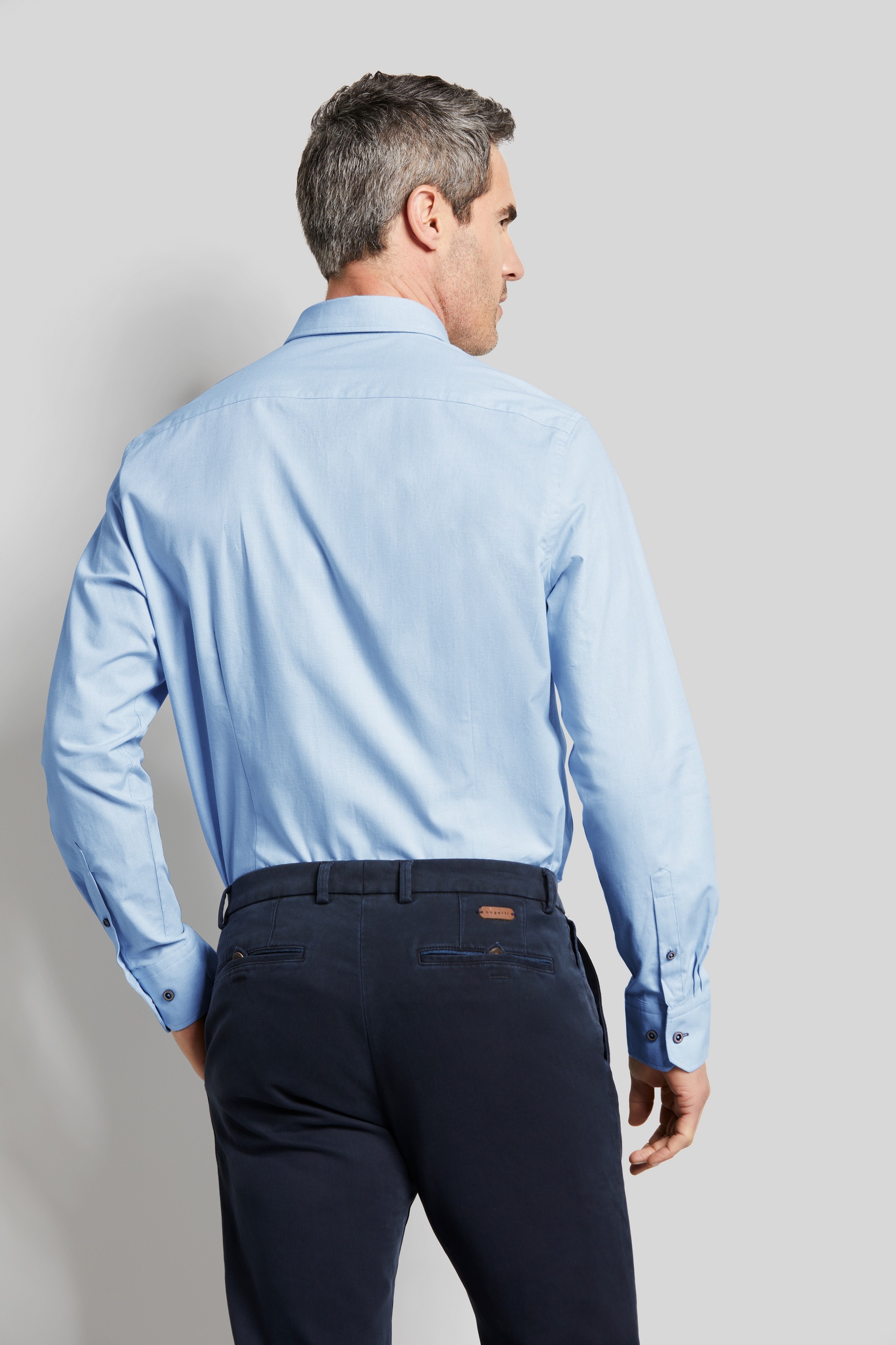 bugatti Langarmhemd, aus 100 % Baumwolle günstig online kaufen