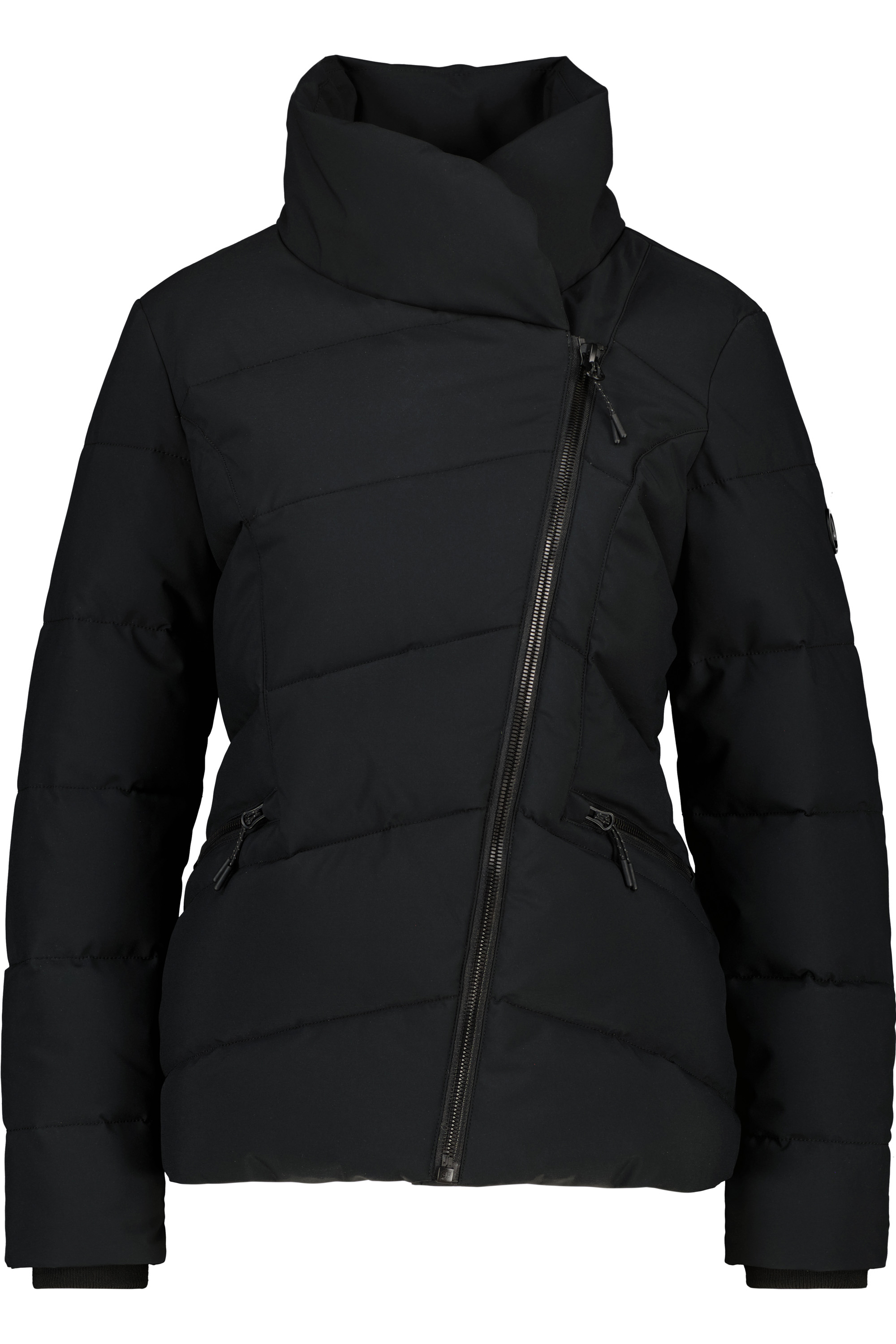 Alife & Kickin Winterjacke "Damen NellAK A Winterjacke, Jacke" ohne Kapuze Figurbetont mit schrägem Reißverschluss und hohem gefütterten Kragen