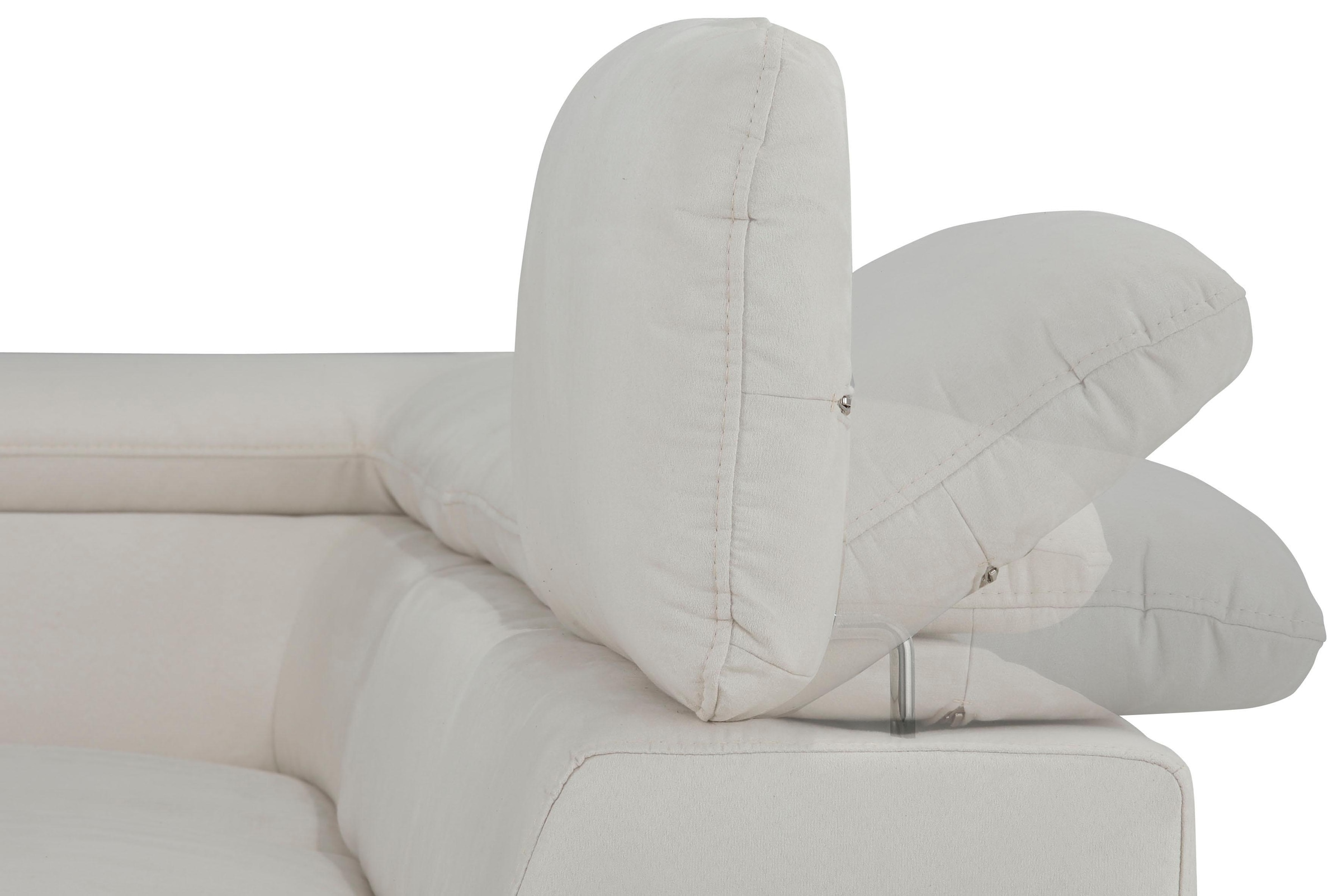 Home affaire Ecksofa »Alberto L-Form«, mit Kopfteilverstellung, wahlweise mit Bettfunktion