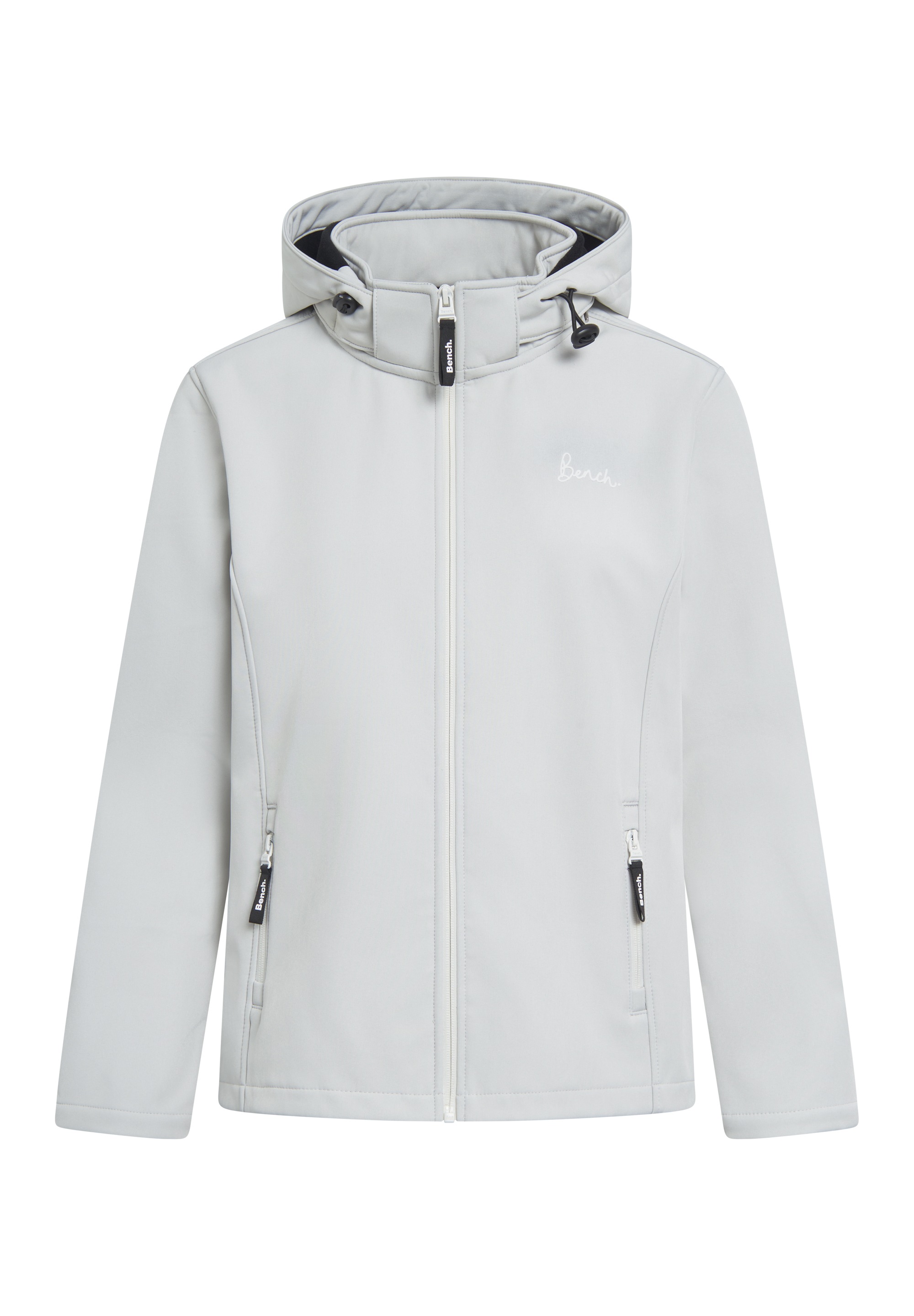 Outdoorjacke BENCH. "643185", Damen, Gr. 40, weiß (pristine), Web, Obermaterial: 100% Polyester, unifarben, Jacken Outdoorjacke 3