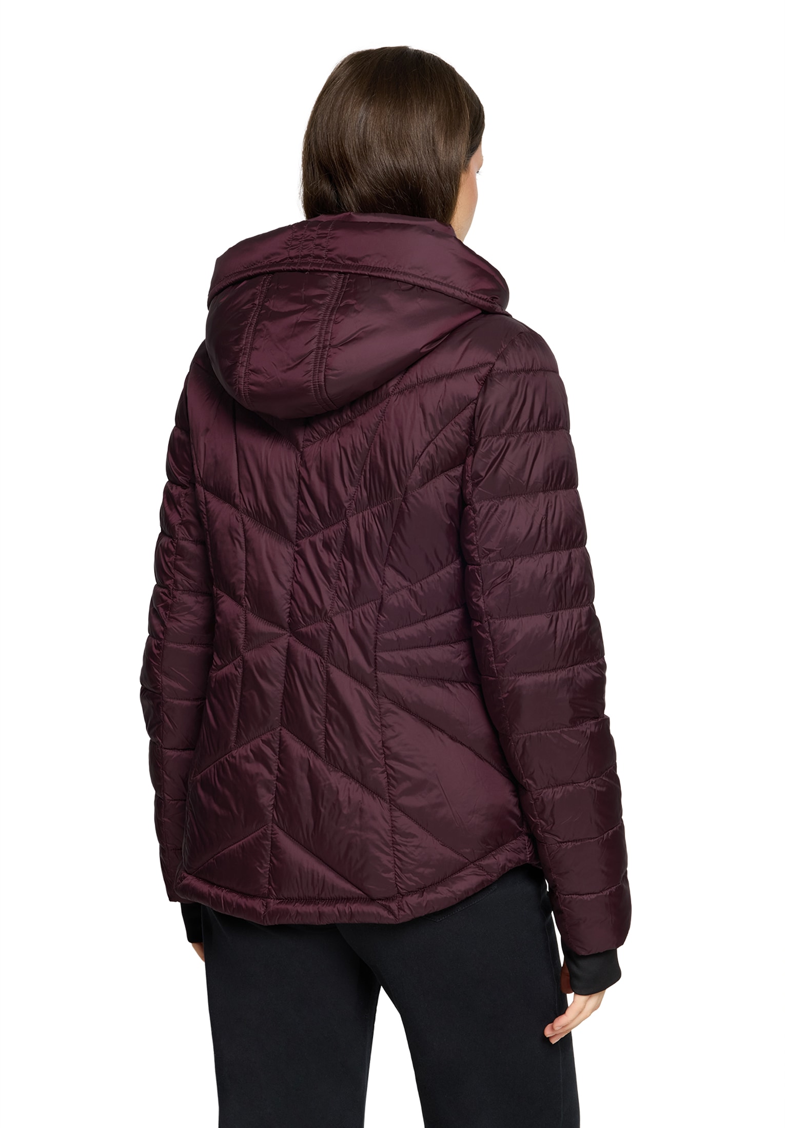 Gil Bret Steppjacke mit Kapuze mit abnehmbarer Kapuze und verdecktem Reißverschluss