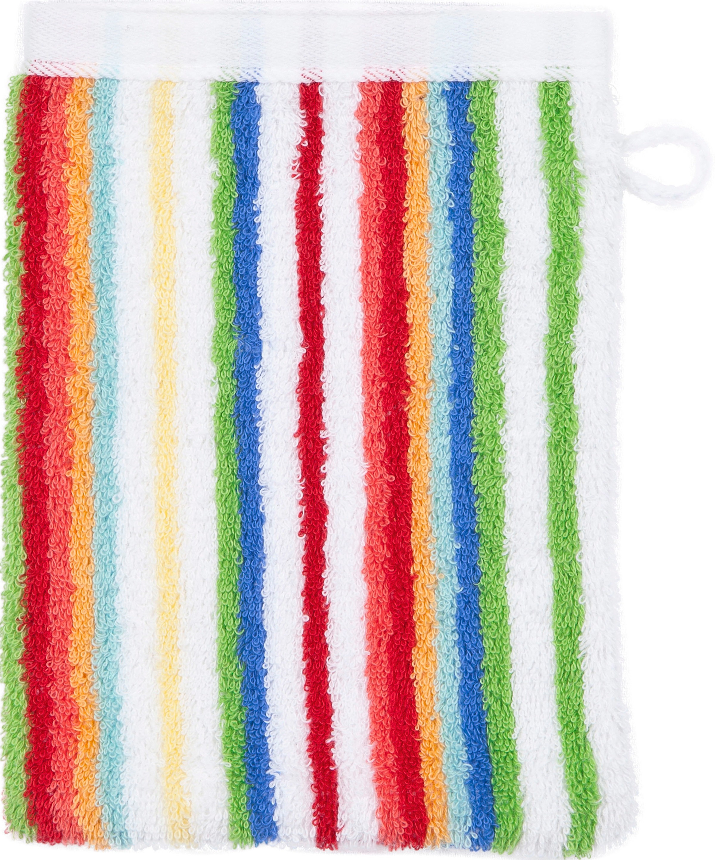 ROSS Waschhandschuh "Multicolor" mit Streifen und gesticktem ROSS-Emblem günstig online kaufen
