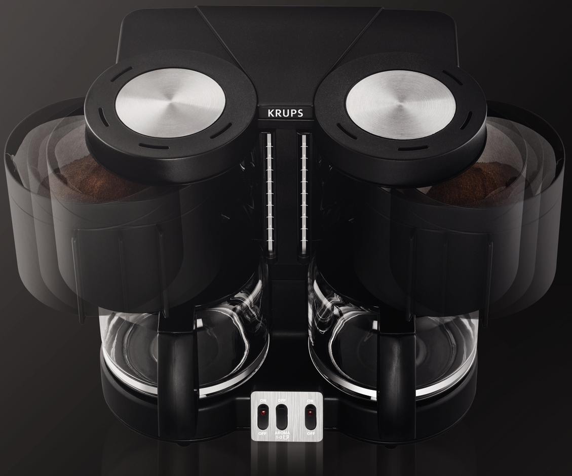 Krups Filterkaffeemaschine »KM8508 Duothek Plus«, 1 l Kaffeekanne, Papierfilter, 1x4, 1l Kaffeekanne, Papierfilter 1x4, Kombiautomat für Kaffee und Tee