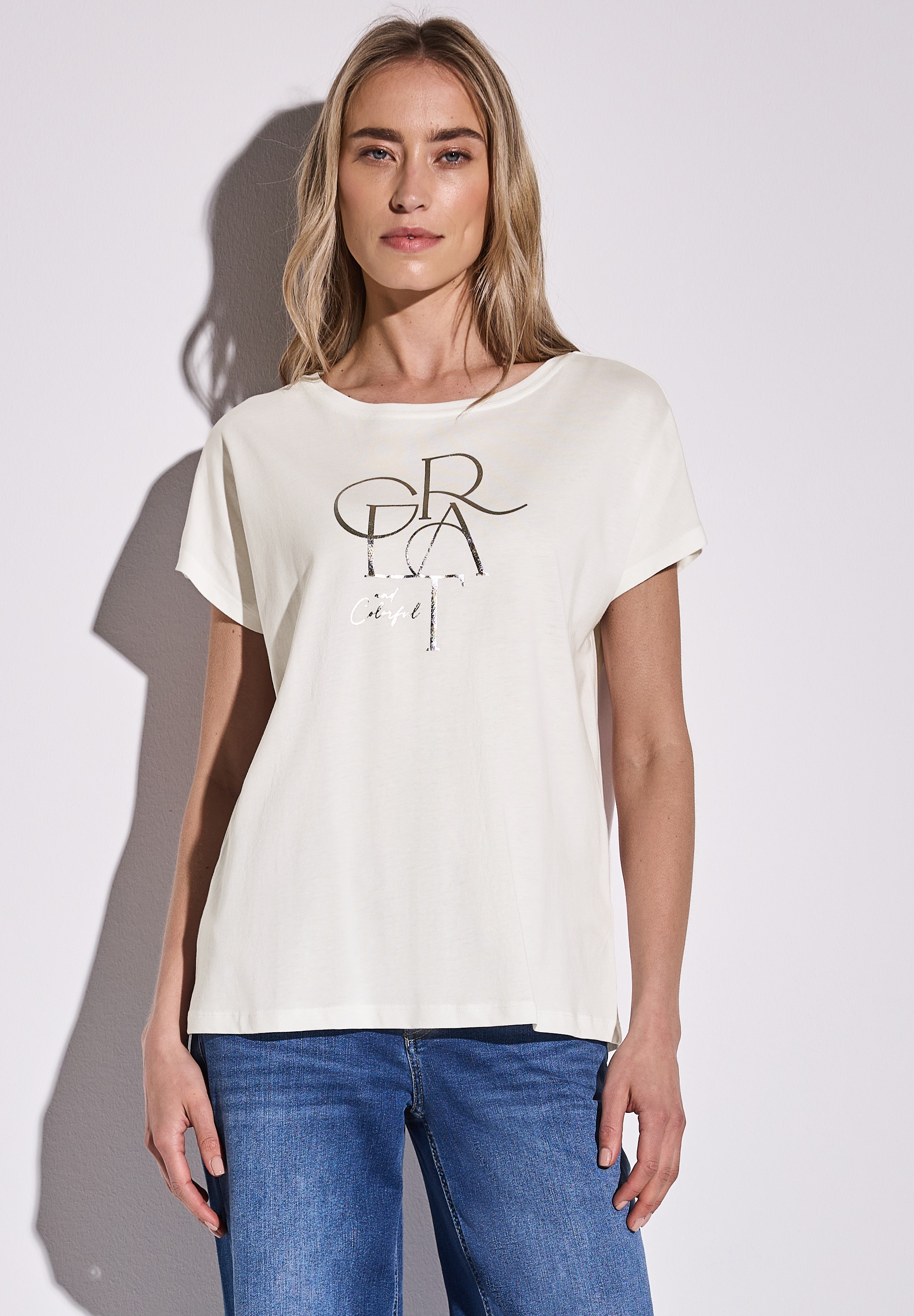 STREET ONE T-Shirt, im soften Baumwoll-Mix günstig online kaufen