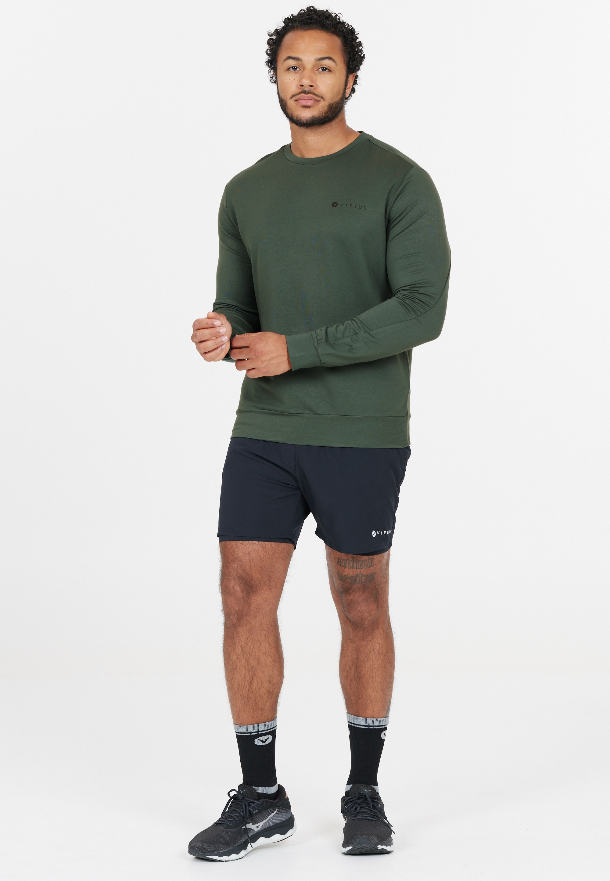 Virtus Sweatshirt »Brent«, aus angenehm weichem Materialmix