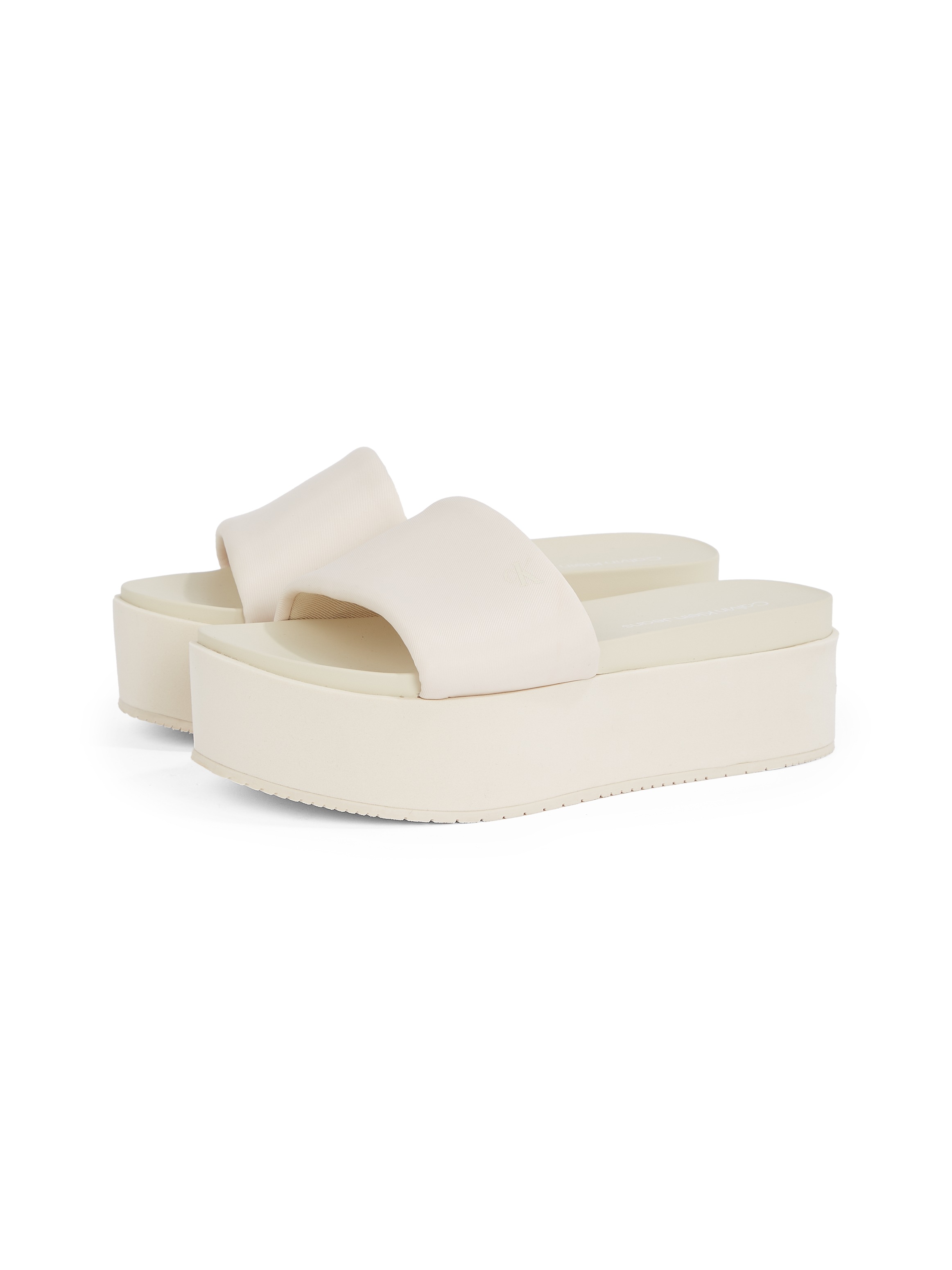 Calvin Klein Jeans "FLATFORM SANDAL SLIDE IN NYLON", Poolslides, Sommerschu günstig online kaufen