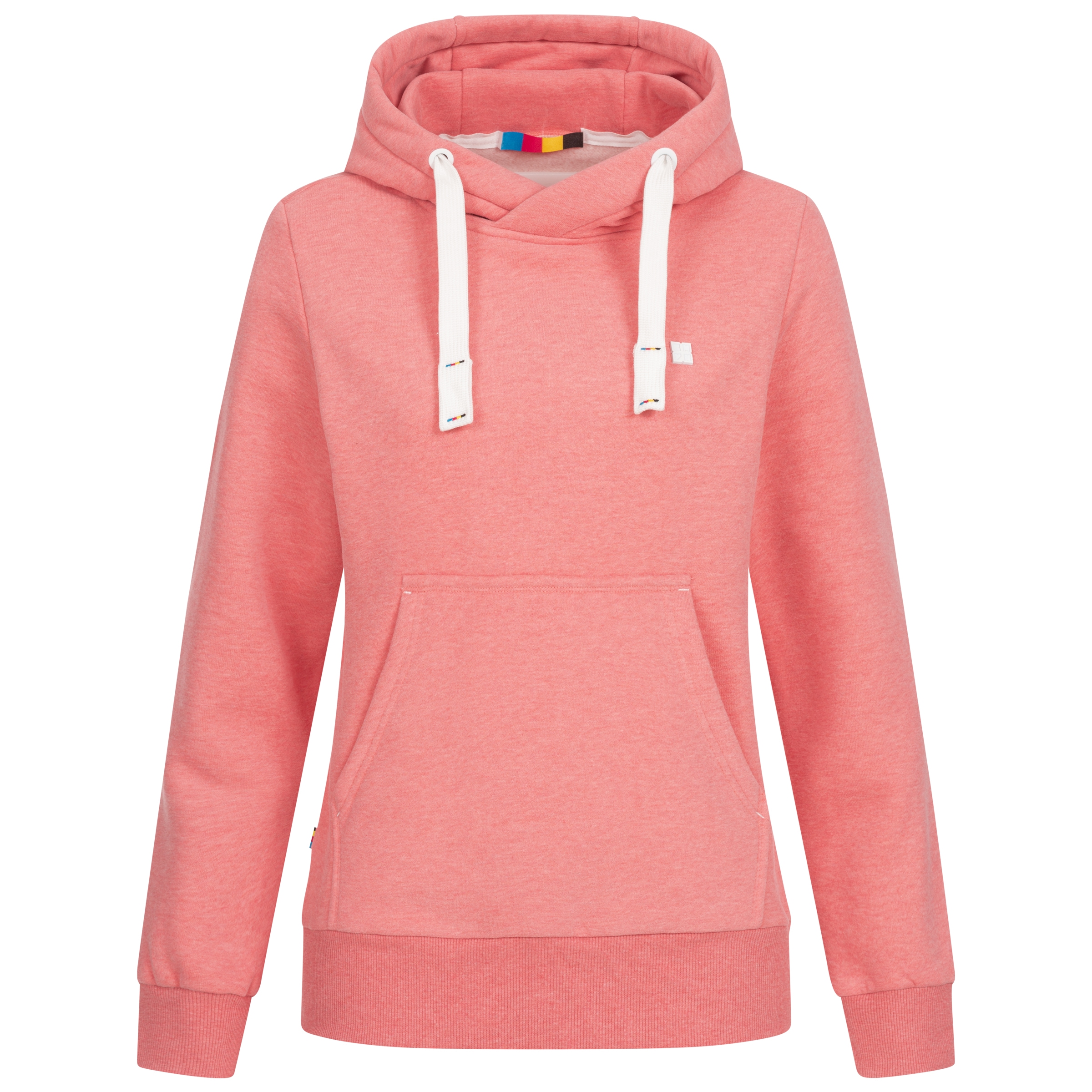 DEPROC Active Kapuzensweatshirt »HildaCMYK II WOMEN«, weiche Fleecejacke mit Kängurutasche