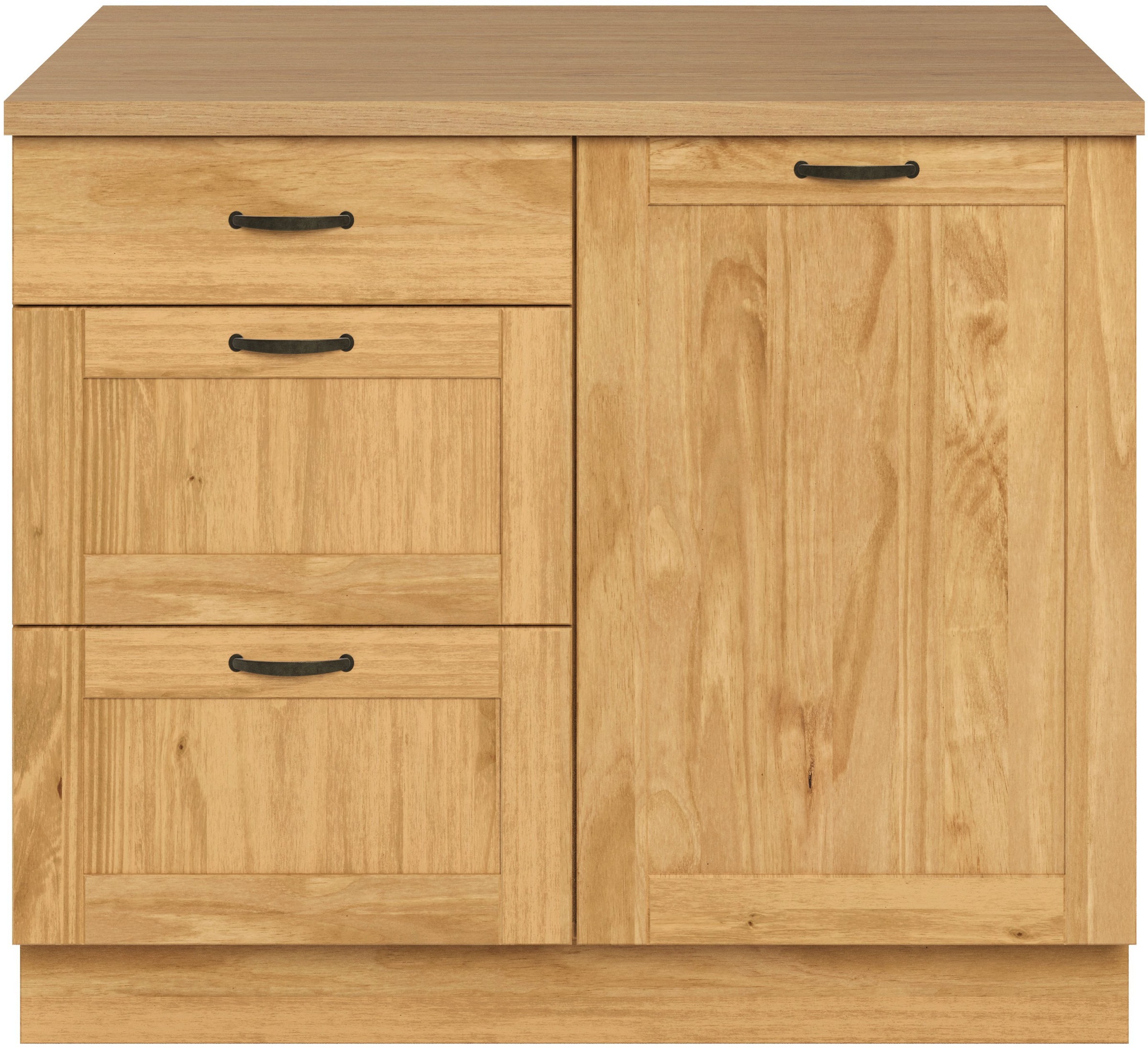 Home affaire Unterschrank "Teramo" Breite 100 cm, 1 Tür, 3 Schubkästen günstig online kaufen