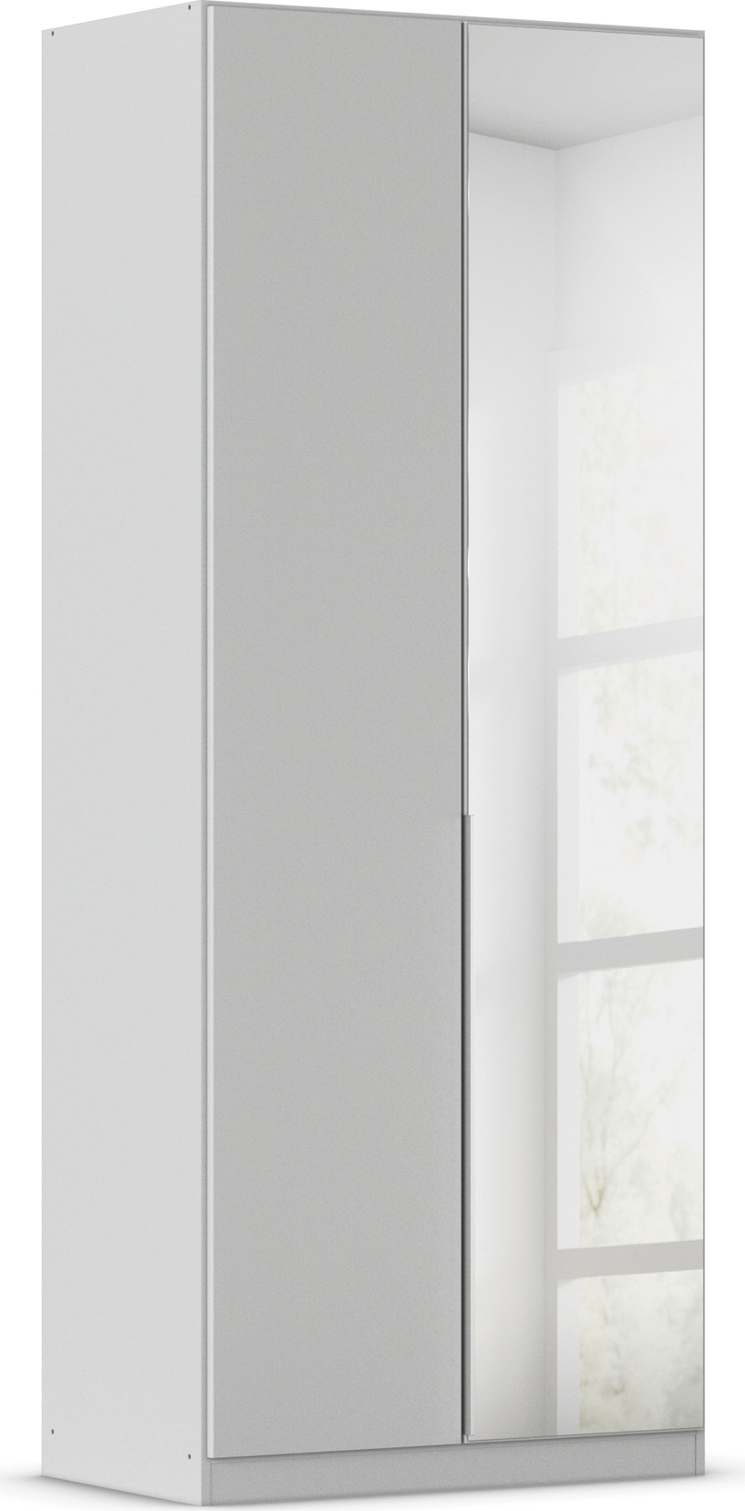 OTTO home Drehtürenschrank "Kleiderschrank Schrank Garderobe AGORDO mit Dekor- oder Hochglanzfront" in zwei Griff-Farben, Breiten 91-405 cm, durchdachte Innenausstattung, in 8 Breiten und 2 Höhen MADE IN GERMANY
