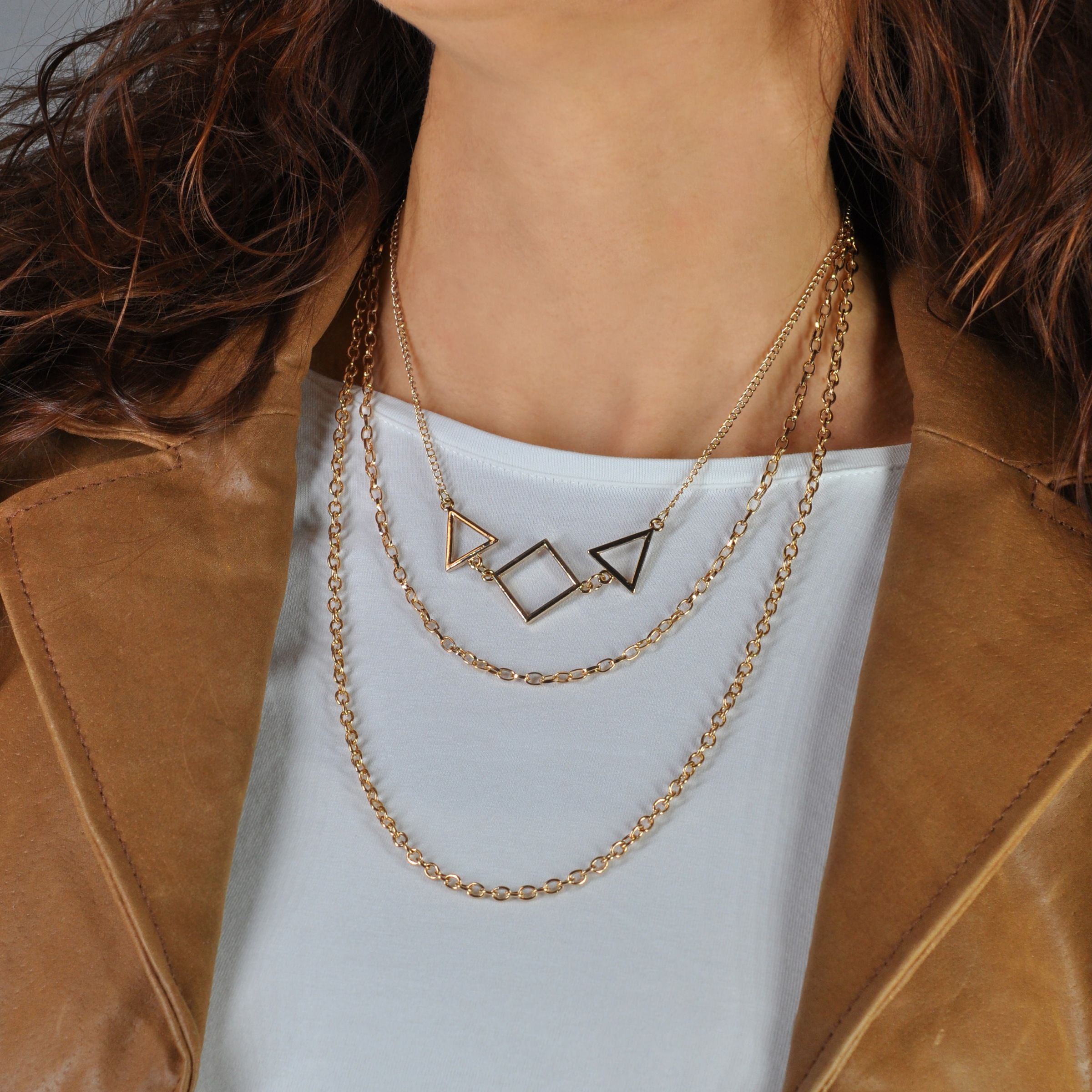 Firetti Collier »Schmuck Geschenk Layering Geometric Shape«