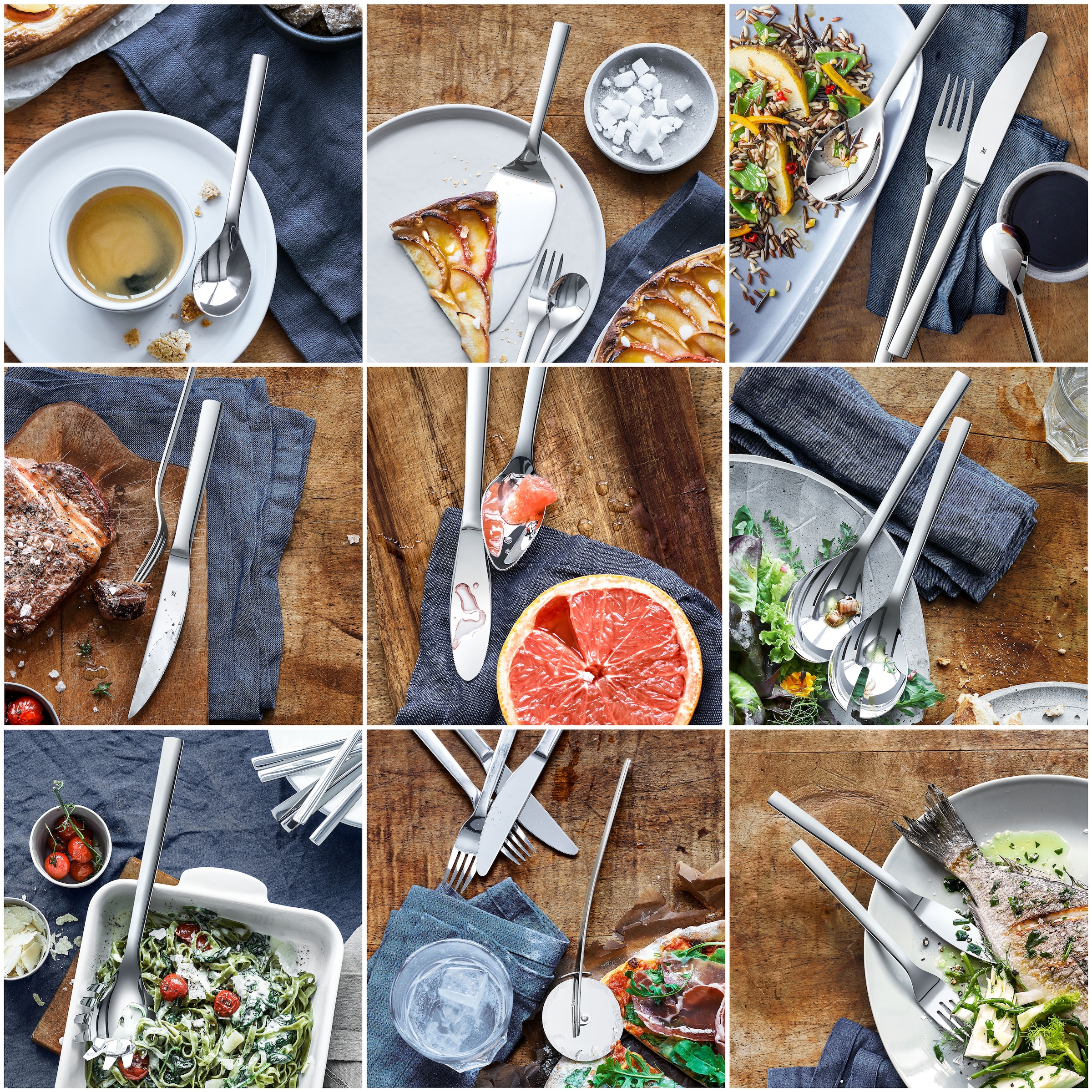 WMF Nudellöffel »Nuova«, (1 tlg.), Spaghettilöffel, Cromargan Edelstahl rostfrei, Geschenkverpackung
