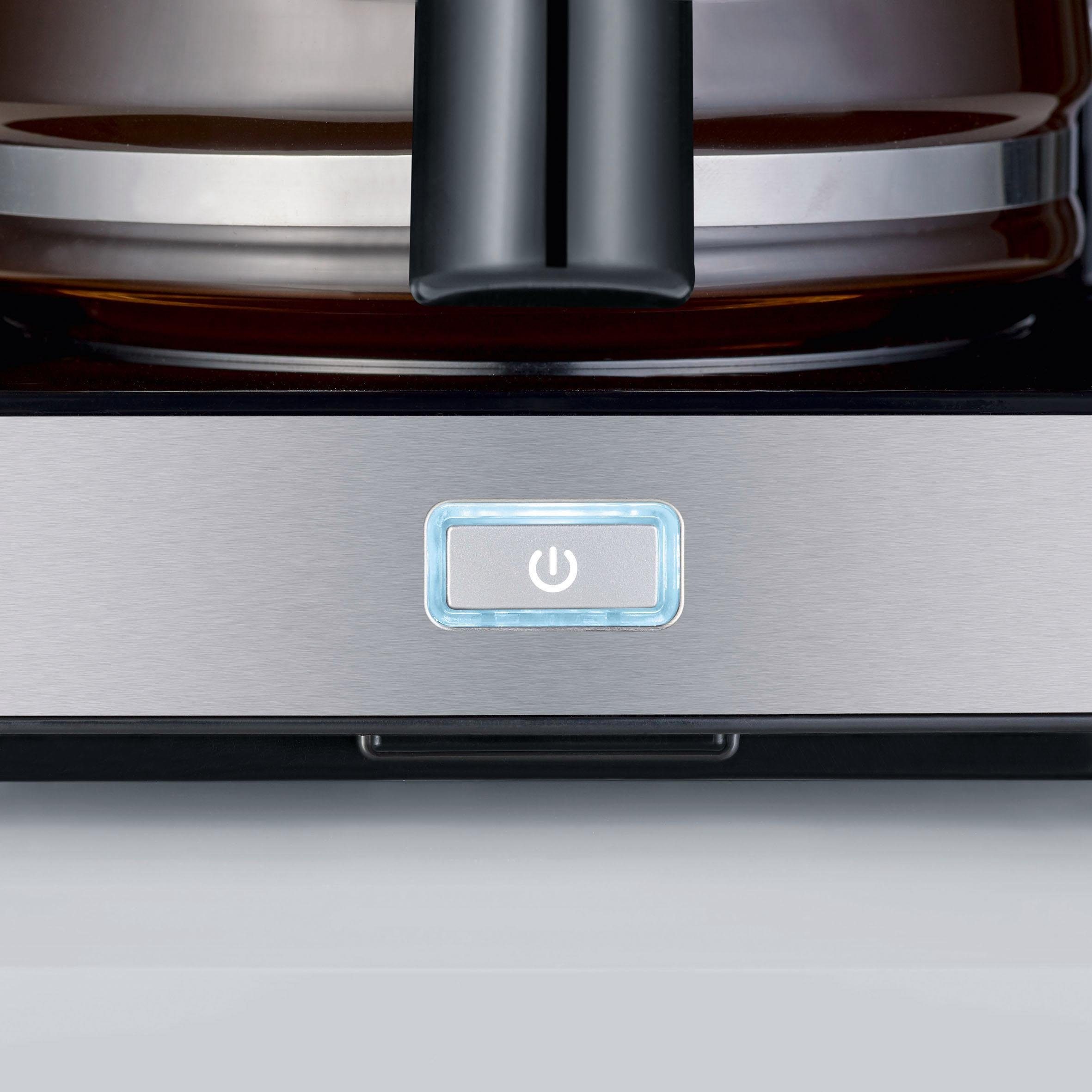 Graef Filterkaffeemaschine »FK 402«, 1,25 l Kaffeekanne, Korbfilter, 1x4, mit Glaskanne, schwarz