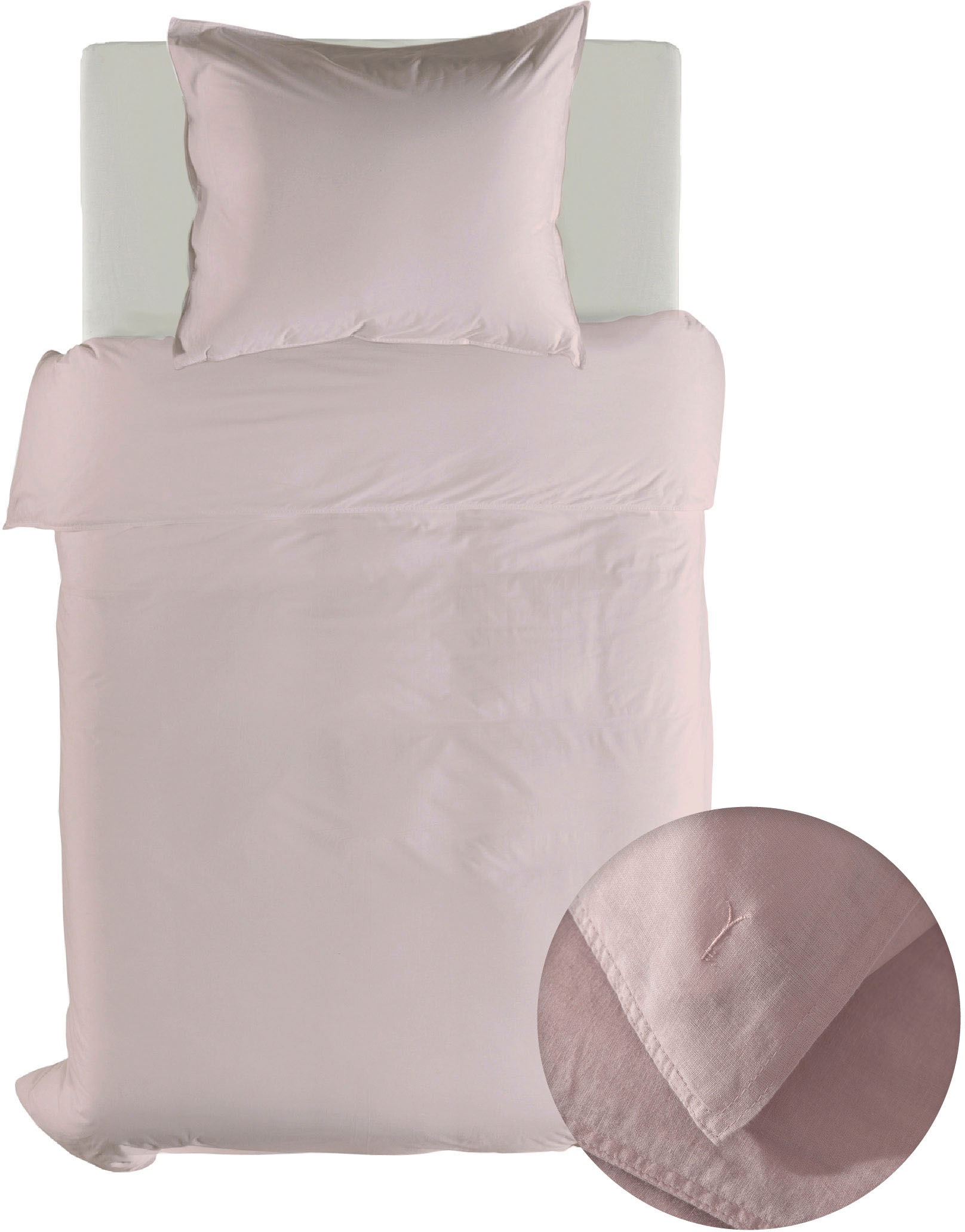 YELLOW Bettwäsche "Suite-Saint-Tropez" 2 Bettwäsche aus 55% Leinen und 45% günstig online kaufen