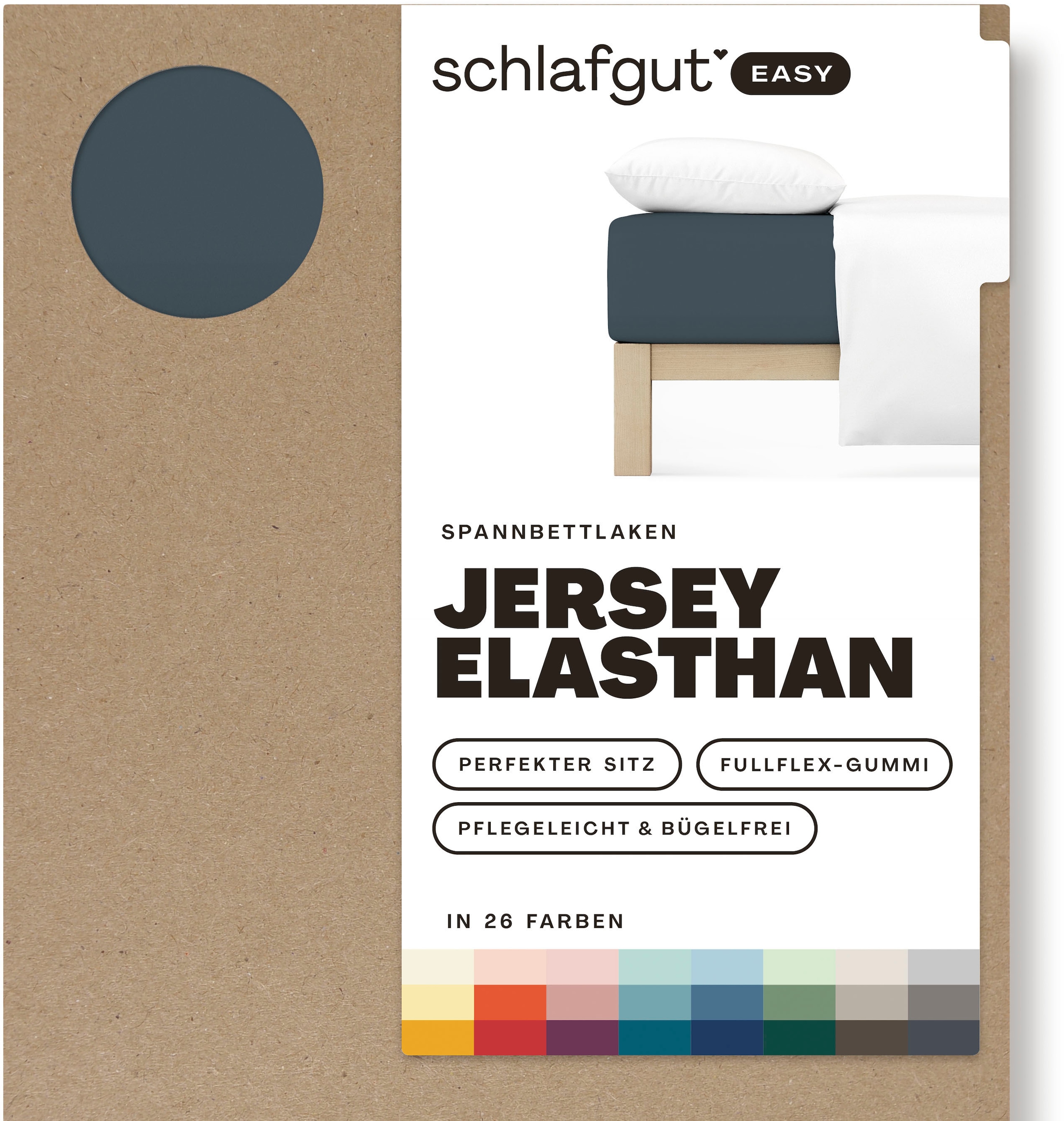 Spannbettlaken »EASY Jersey Elasthan«, MADE IN GREEN by OEKO-TEX®