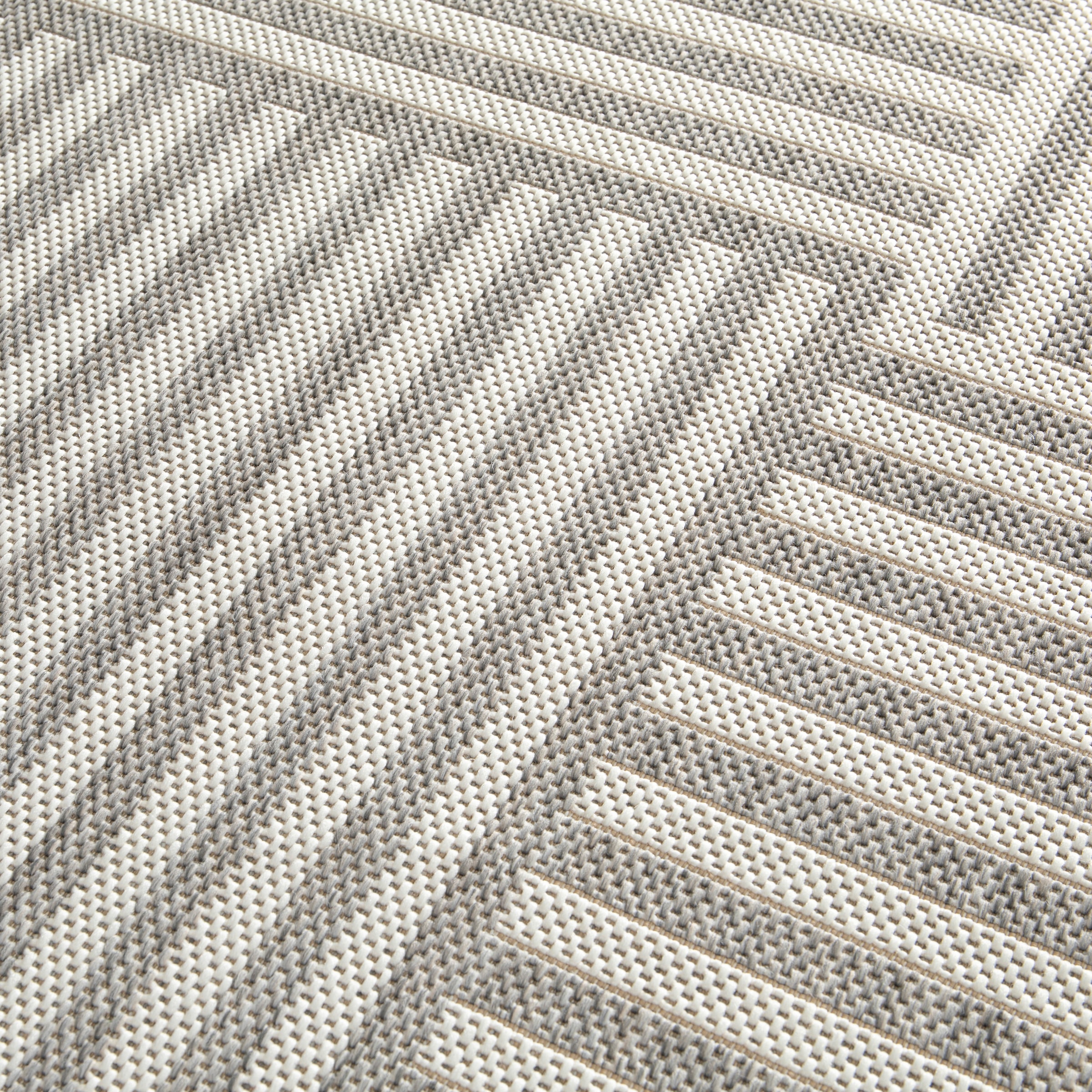 Primaflor-Ideen in Textil Teppich »Outdoorteppich RENEW - Stripes, Made in Belgium«, rechteckig, 4 mm Höhe, Flachgewebe, geometrisches Muster, In- und Outdoor geeignet