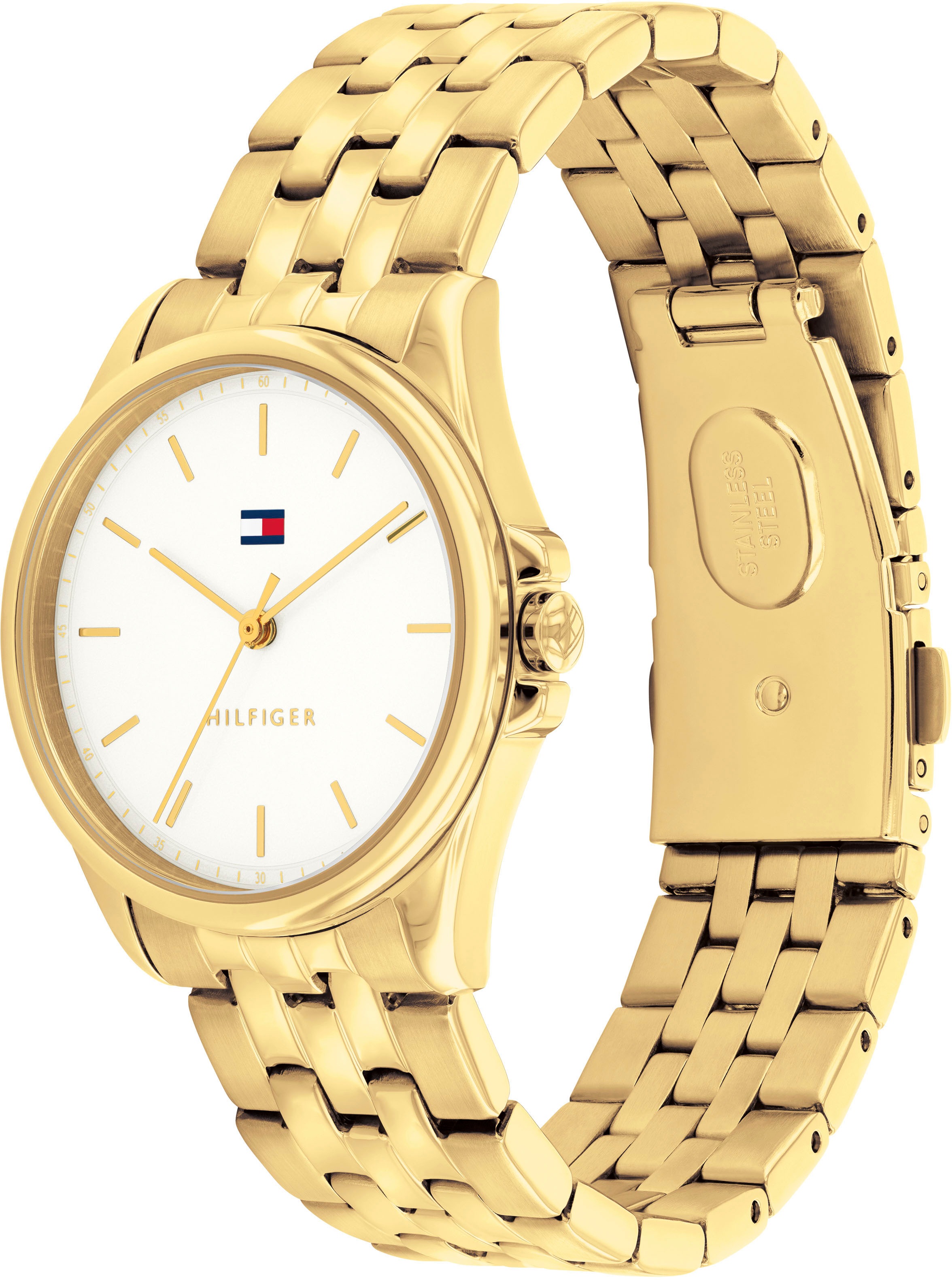 Tommy Hilfiger Quarzuhr »JADE«, Armbanduhr, Damenuhr, Edelstahlarmband, analog
