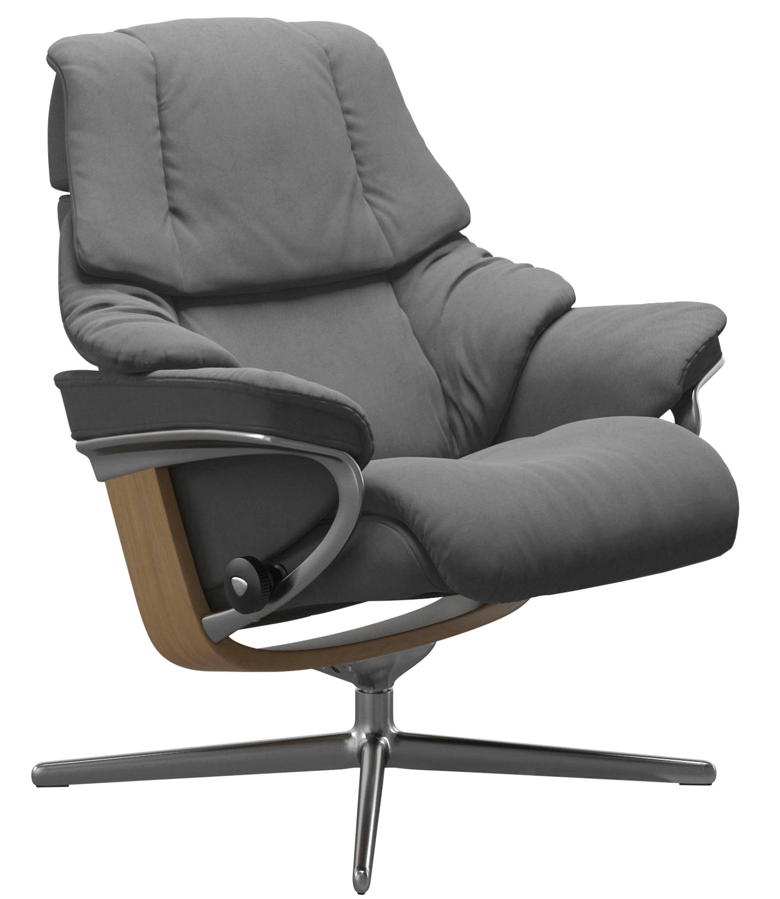 Thumbnail - Stressless Relaxsessel "Reno" mit Cross Base, Größe S, M & L, Holzakzent Eiche