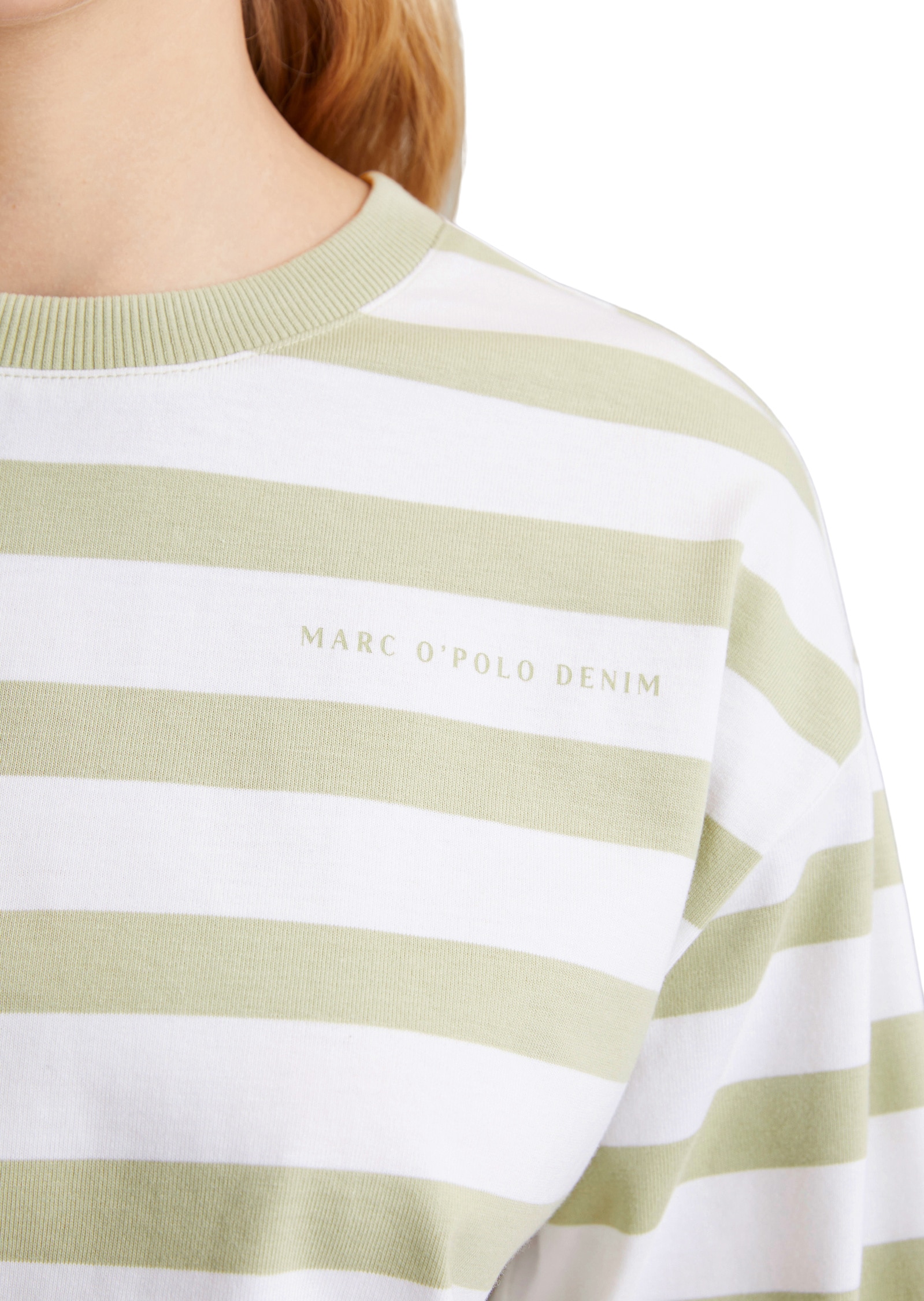Marc O'Polo DENIM Langarmshirt »aus garngefärbtem Heavy Jersey«