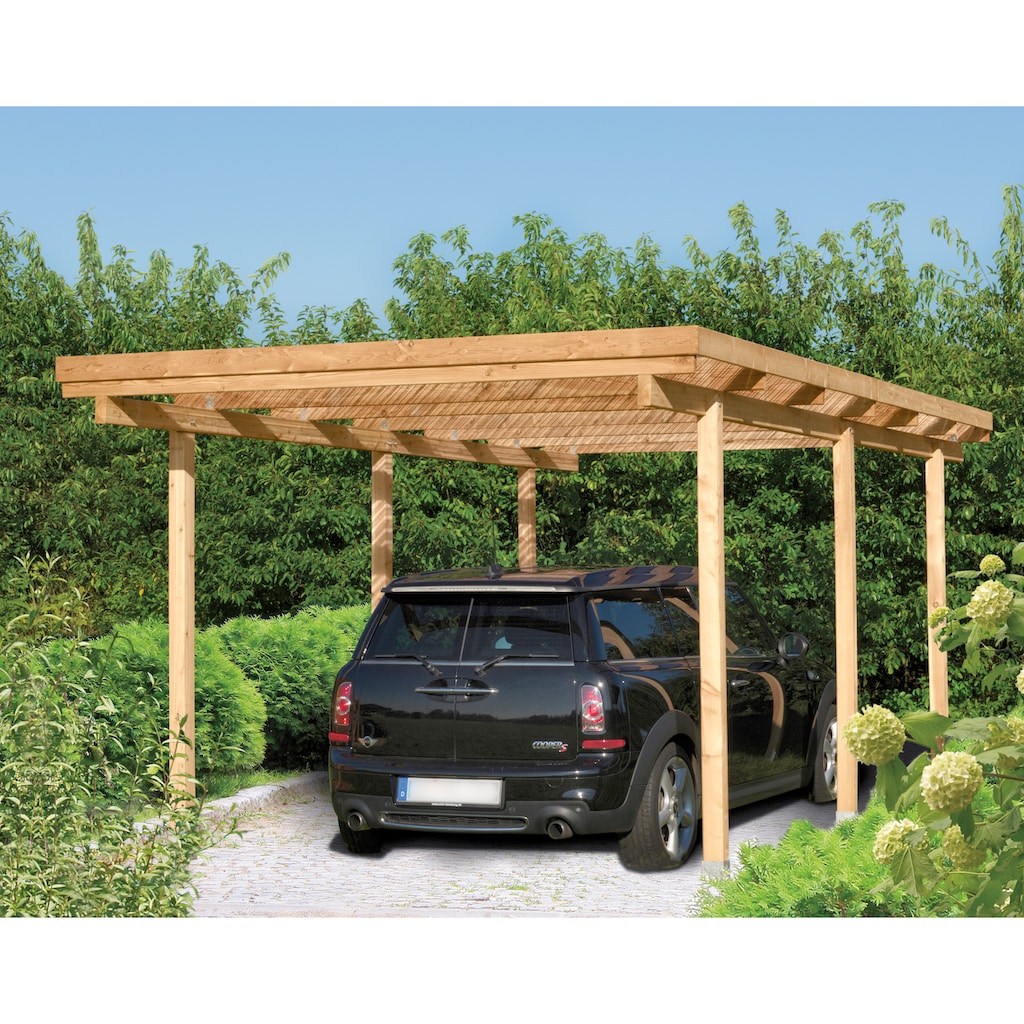 Kiehn-Holz Einzelcarport »Bamberg«, Holz, 259 cm, natur