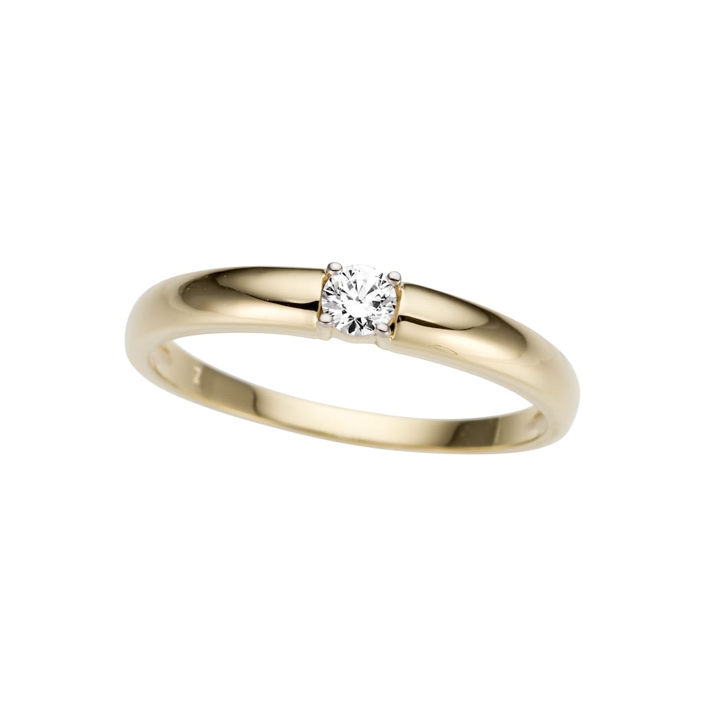 Firetti Goldring »Schmuck Geschenk Gold 333 Damenring Verlobungsring Goldring Solitär«