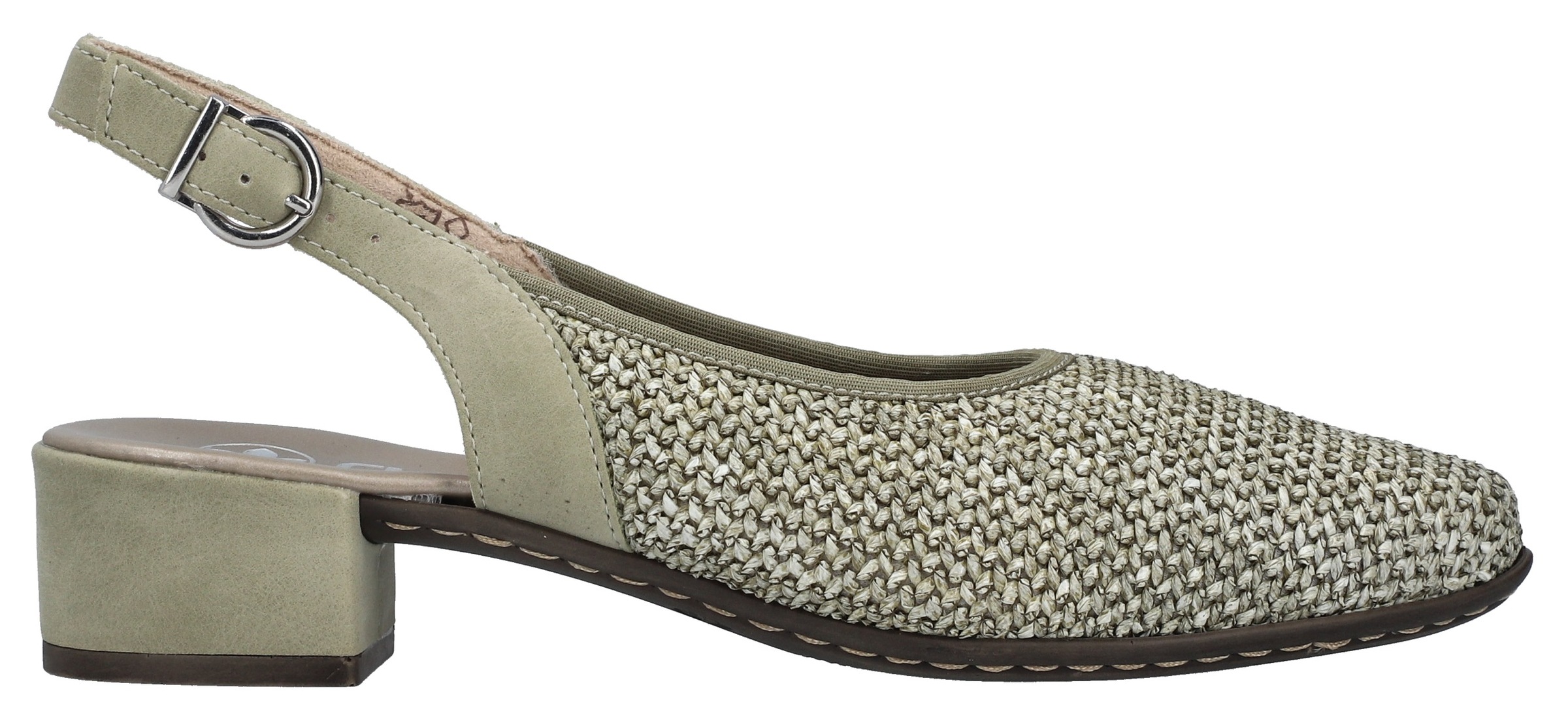 Rieker Slingsandale  Sommerschuh, Festtagsschuh, Blockabsatz, mit Riemchen