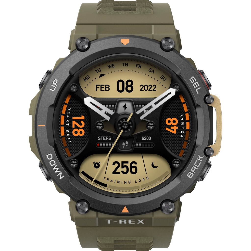 Amazfit Smartwatch »T-Rex 2«, (Amazfit OS)