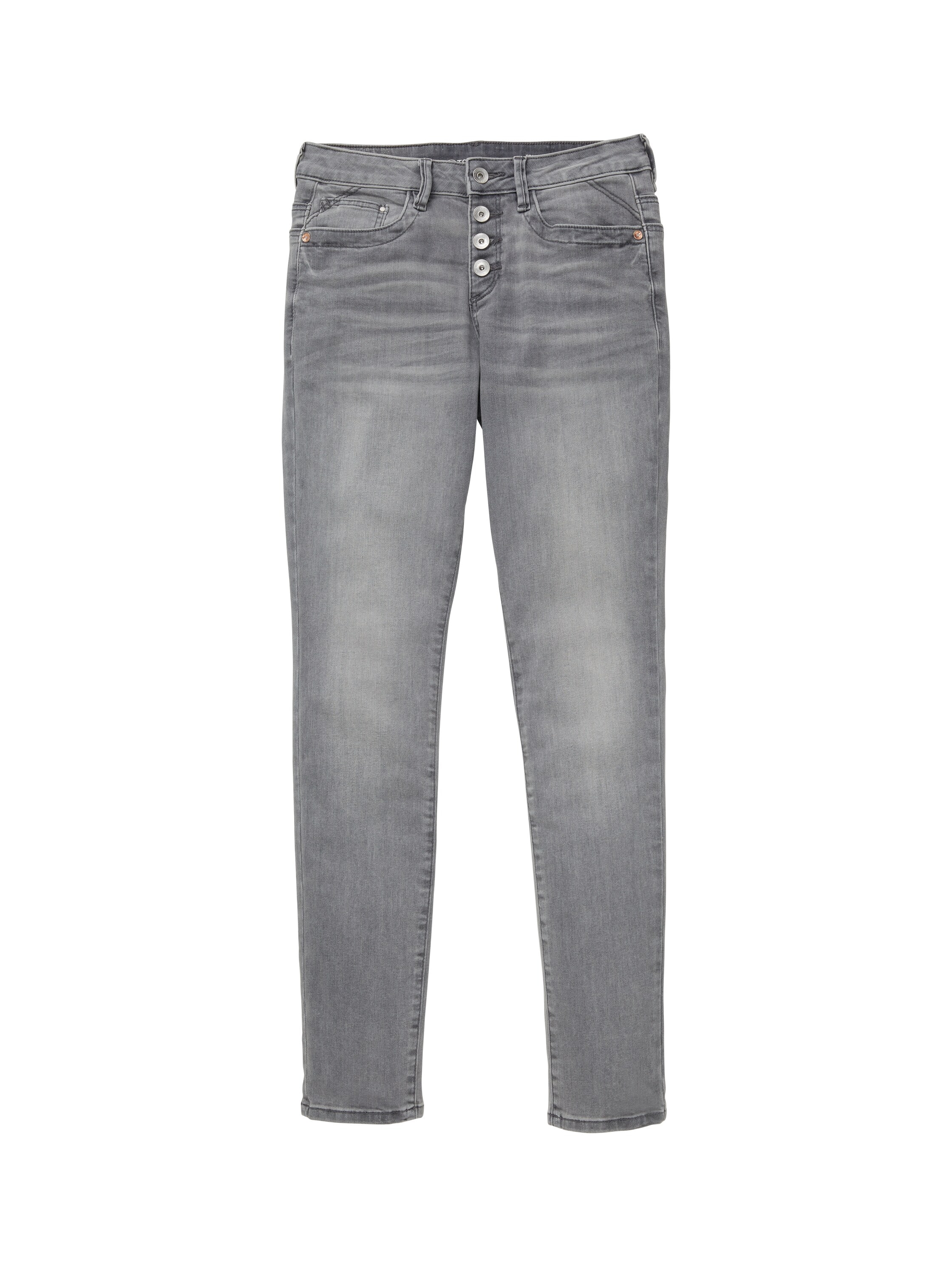 TOM TAILOR Tapered-fit-Jeans, mit Knopfleisten-Verschluss