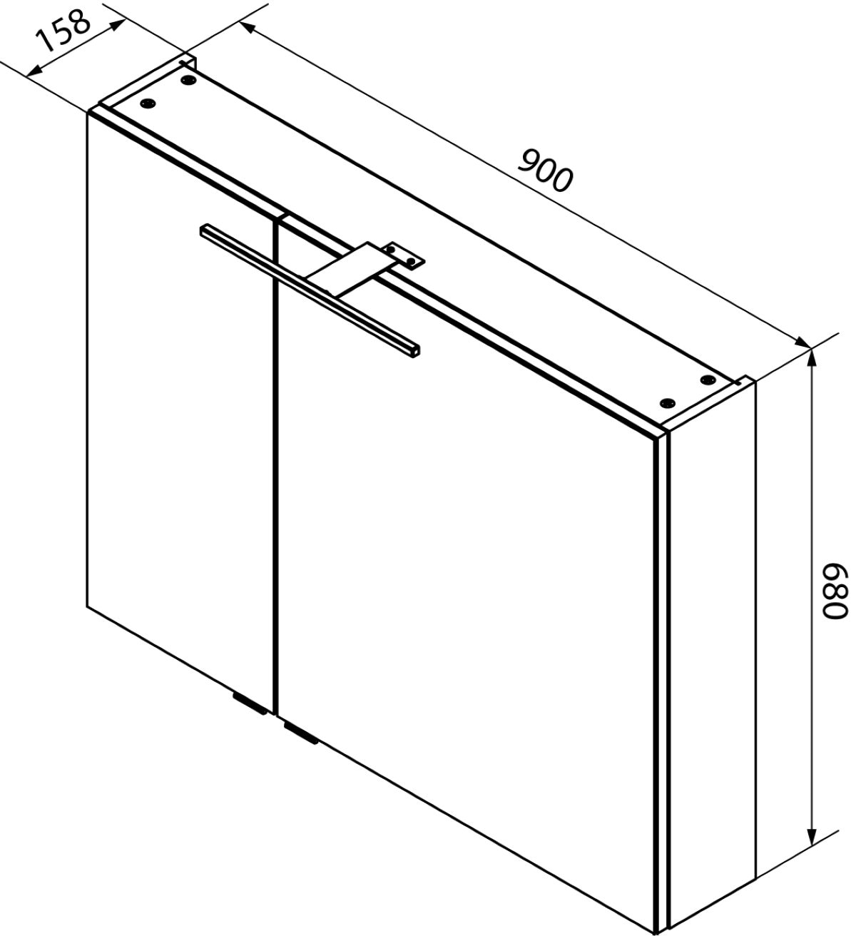 FACKELMANN Spiegelschrank