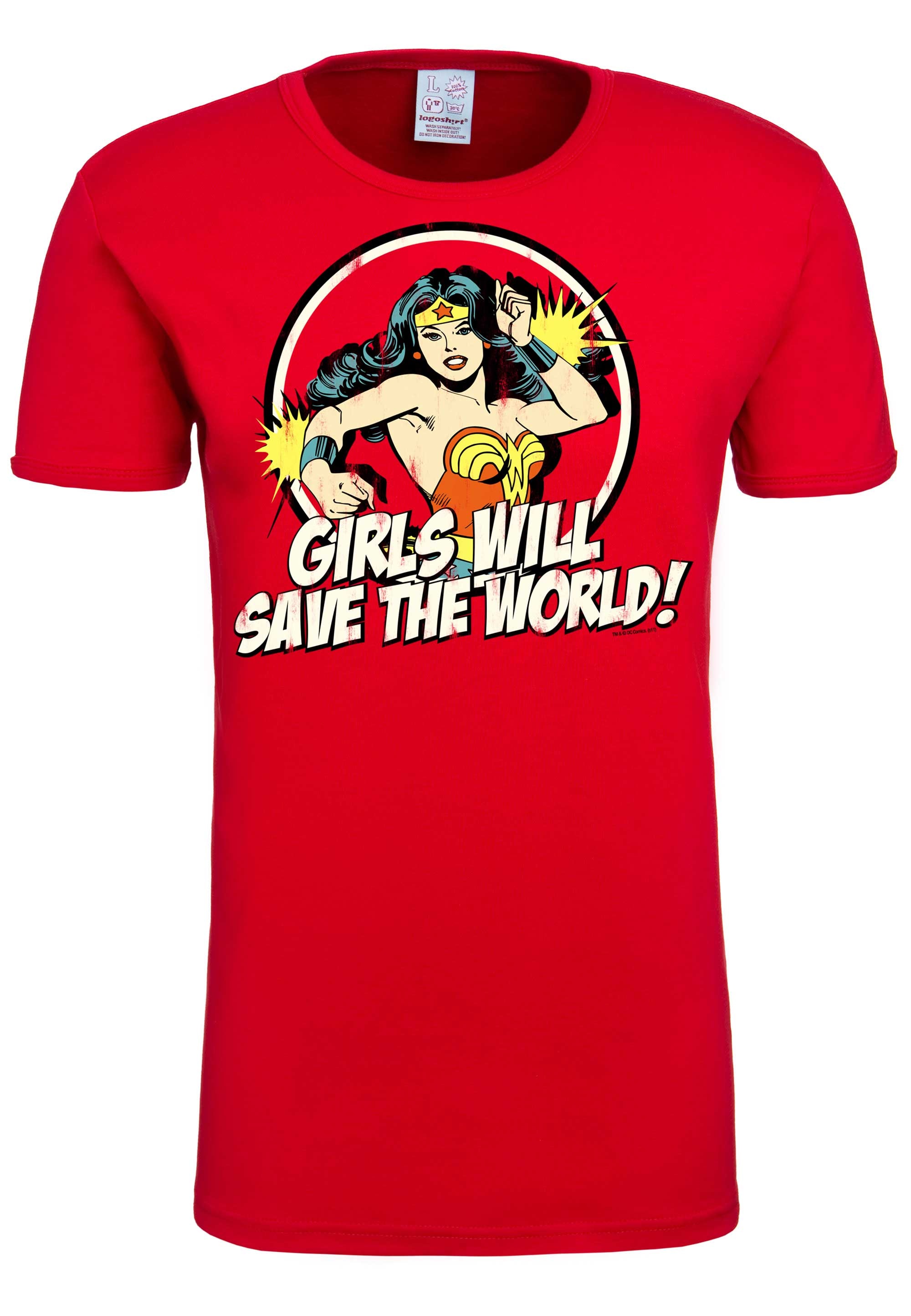 LOGOSHIRT T-Shirt »Wonder Woman - DC Comics«, mit lizenziertem Originaldesign