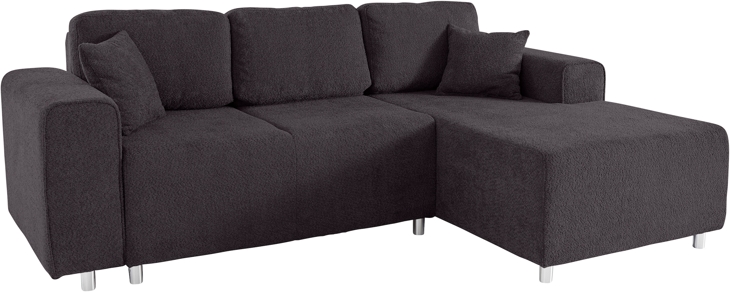 Guido Maria Kretschmer Home&Living Ecksofa »Györ«, L-Form, wahlweise mit Bettfunktion und Bettkasten incl. 2 Zierkissen