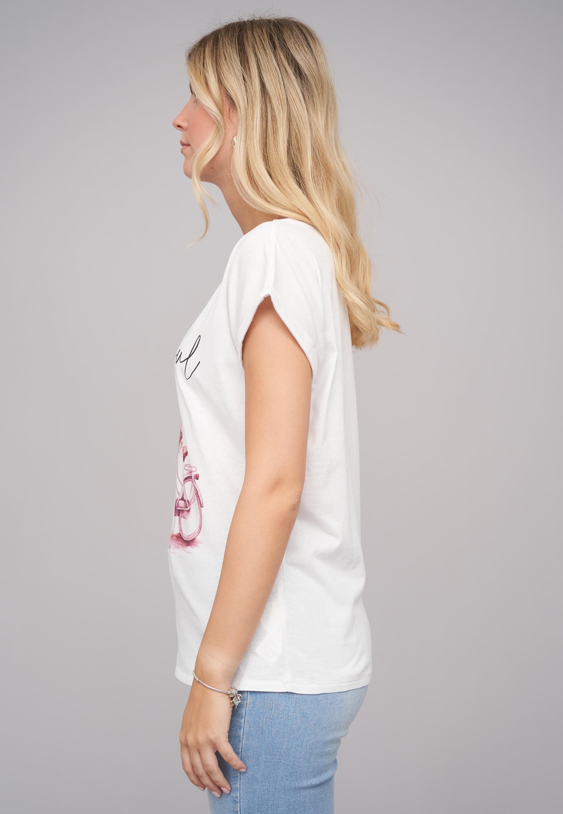 CLOUD 5IVE T-Shirt »CLOUD 5IVE Ladies Grateful/Bike05 Tee«, (1 tlg.)