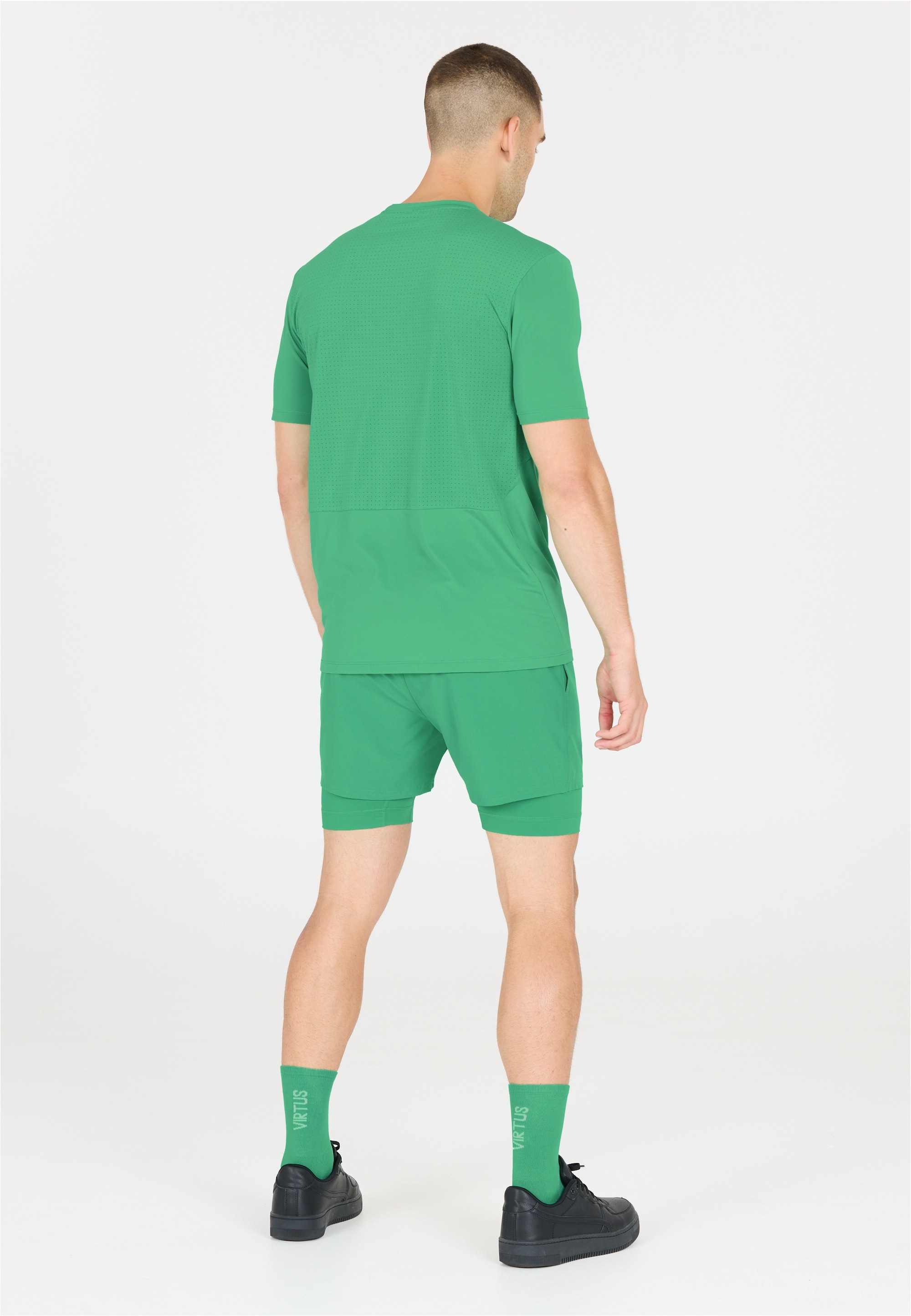 Funktionsshirt VIRTUS "Rey", Herren, Gr. XL, grün, 90% Polyester, 10% Elasthan, unifarben, normal, Rundhals, Shirts Funktionsshirt, aus Funktionsmaterial mit 4-Way-Stretch 3