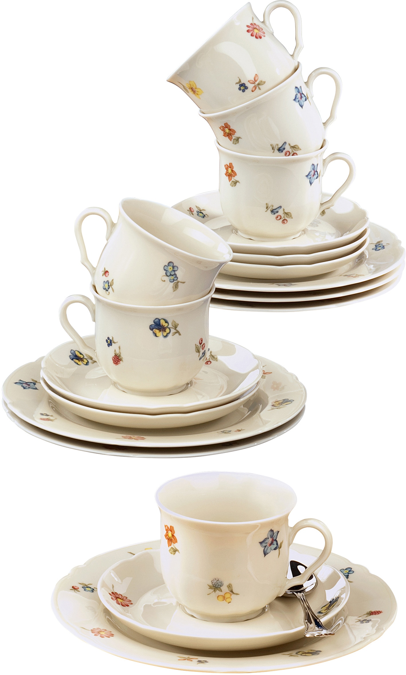 Germany, Kaffeeservice 18 18 Marieluise«, in | 6 für »Geschirr-Set Teile, Seltmann (Set, Weiden BAUR Made tlg.), Personen