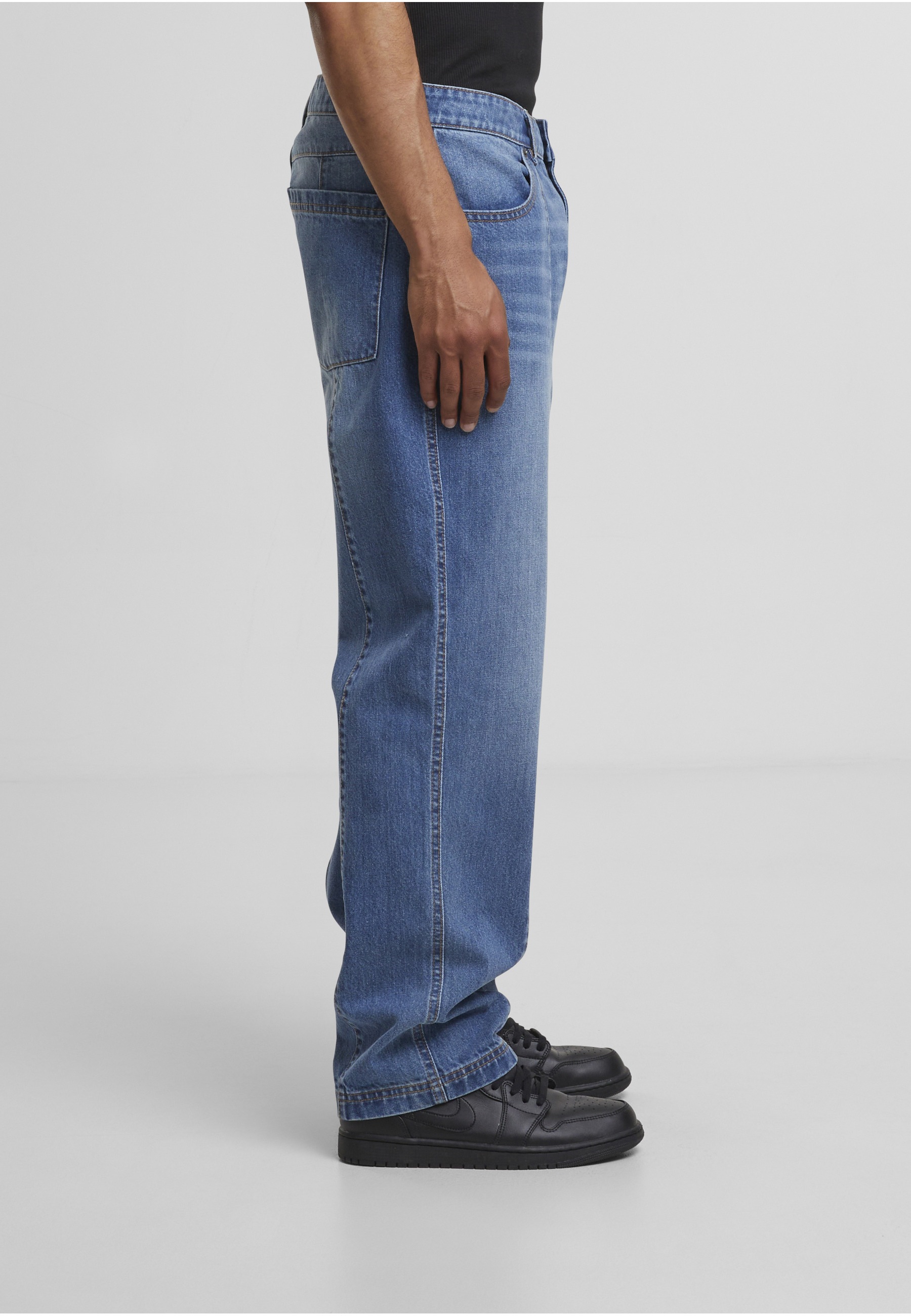 URBAN CLASSICS Bequeme Jeans »Urban Classics Wide Leg Denim With Dividing Seams«