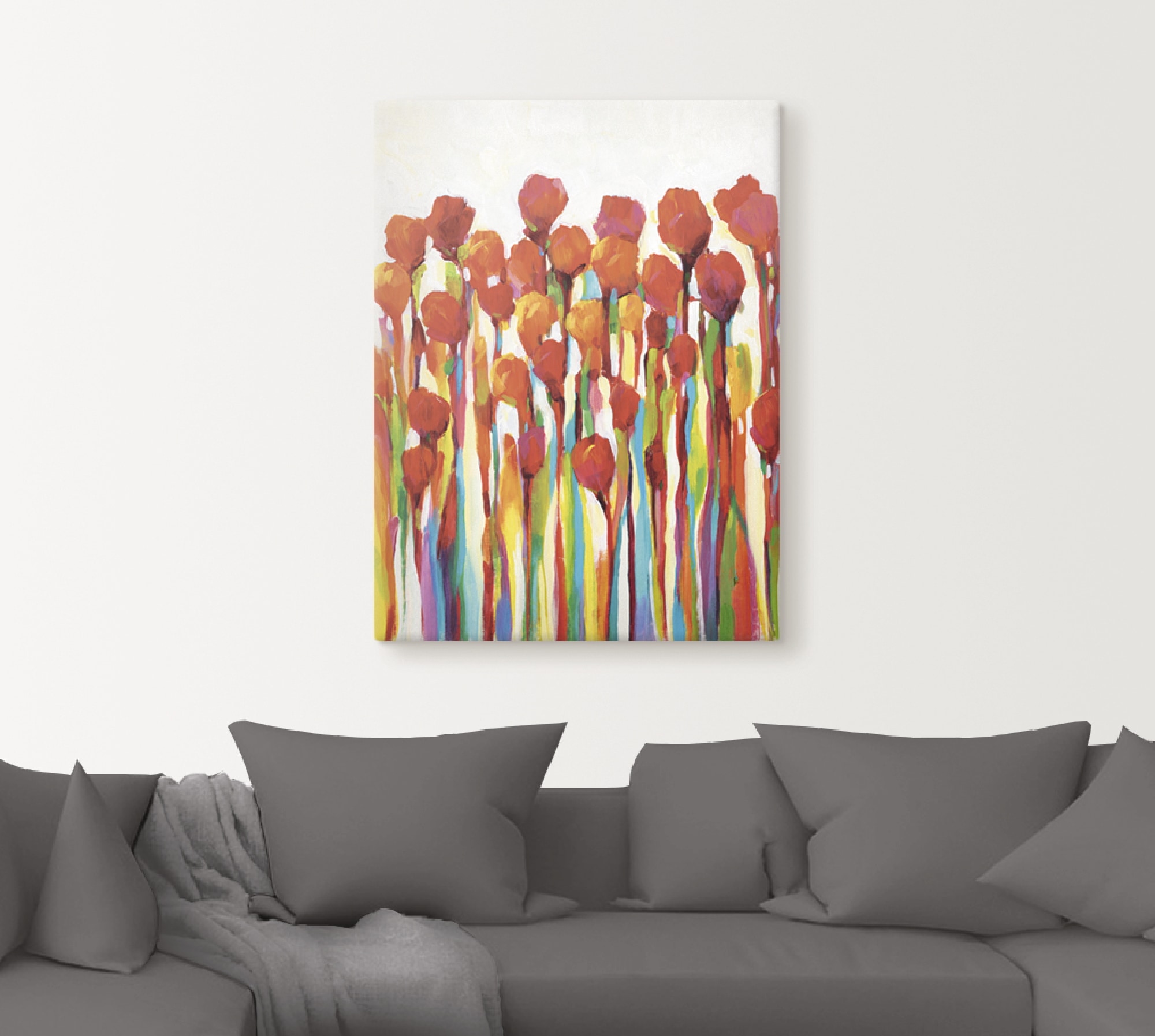 Artland Wandbild »Strotzen mit Farben I«, Blumenwiese, (1 St.), als Leinwandbild, Poster in verschied. Größen