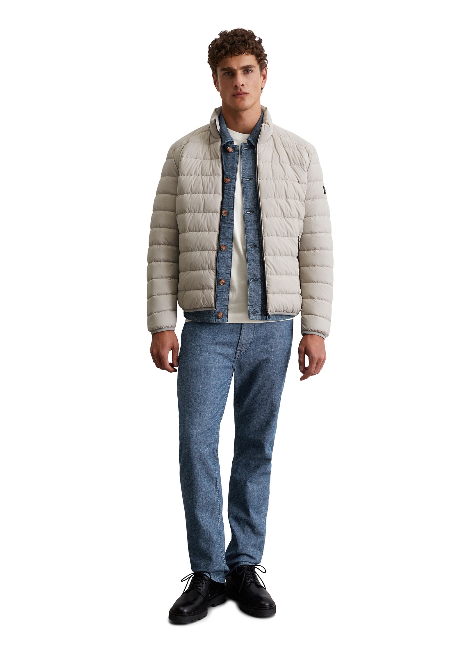 Marc O'Polo Outdoorjacke »aus recyceltem Performance-Polyester«, ohne Kapuze