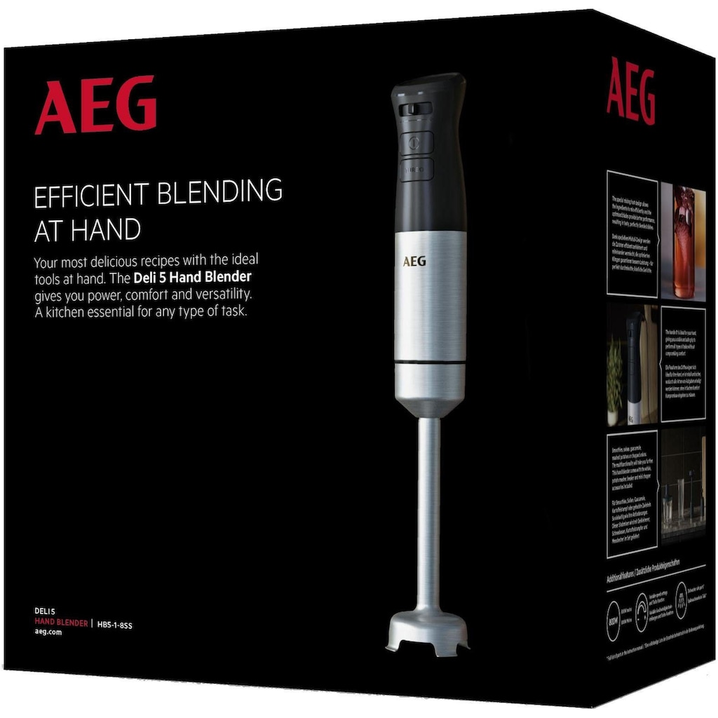 AEG Stabmixer »DELI 5 HB5-1-8SS«, 800 W